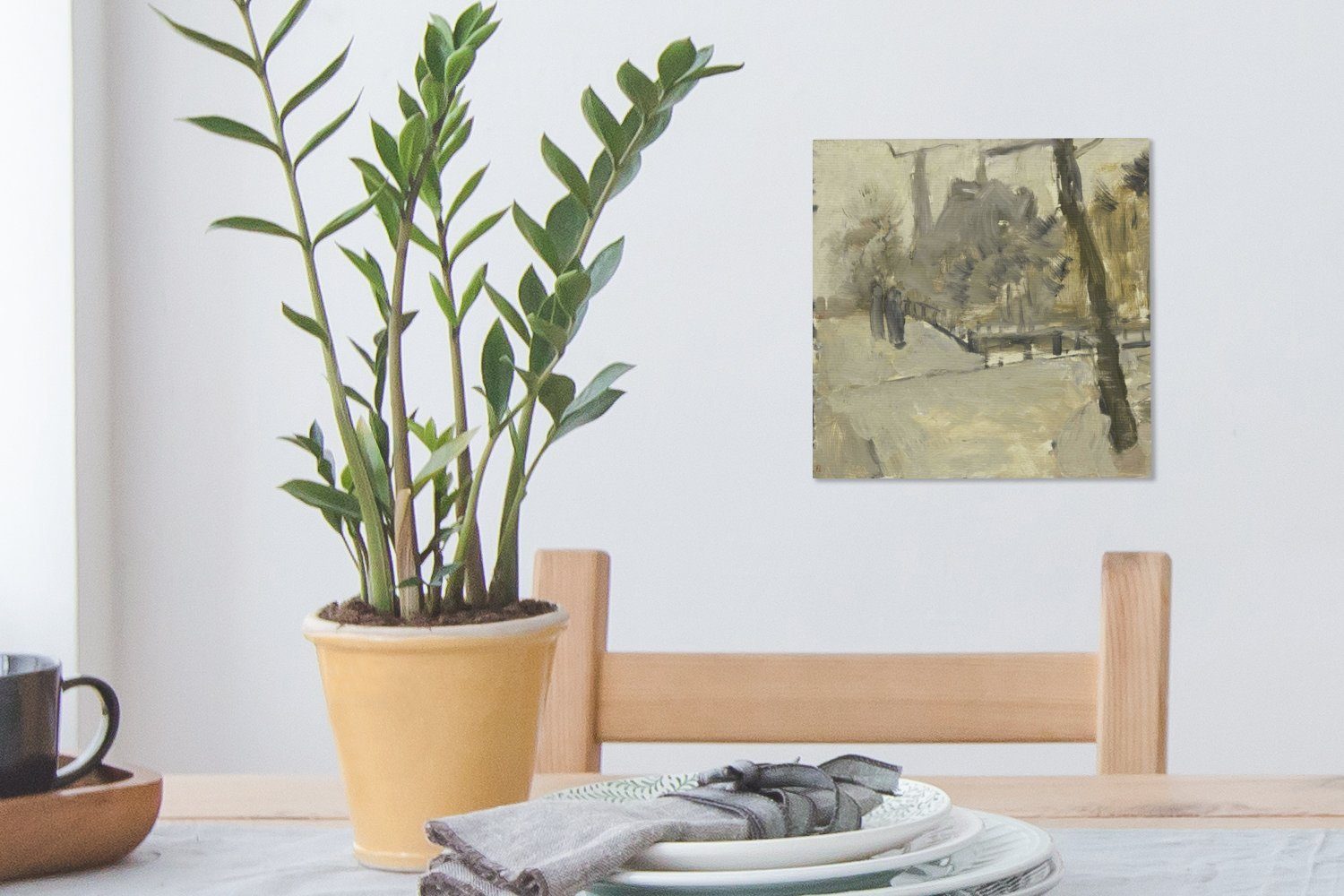 OneMillionCanvasses® Leinwandbild Leidsegracht (1 Die für Gemälde Leinwand Wohnzimmer Schlafzimmer St), Hendrik von Breitner, in Bilder - Amsterdam George