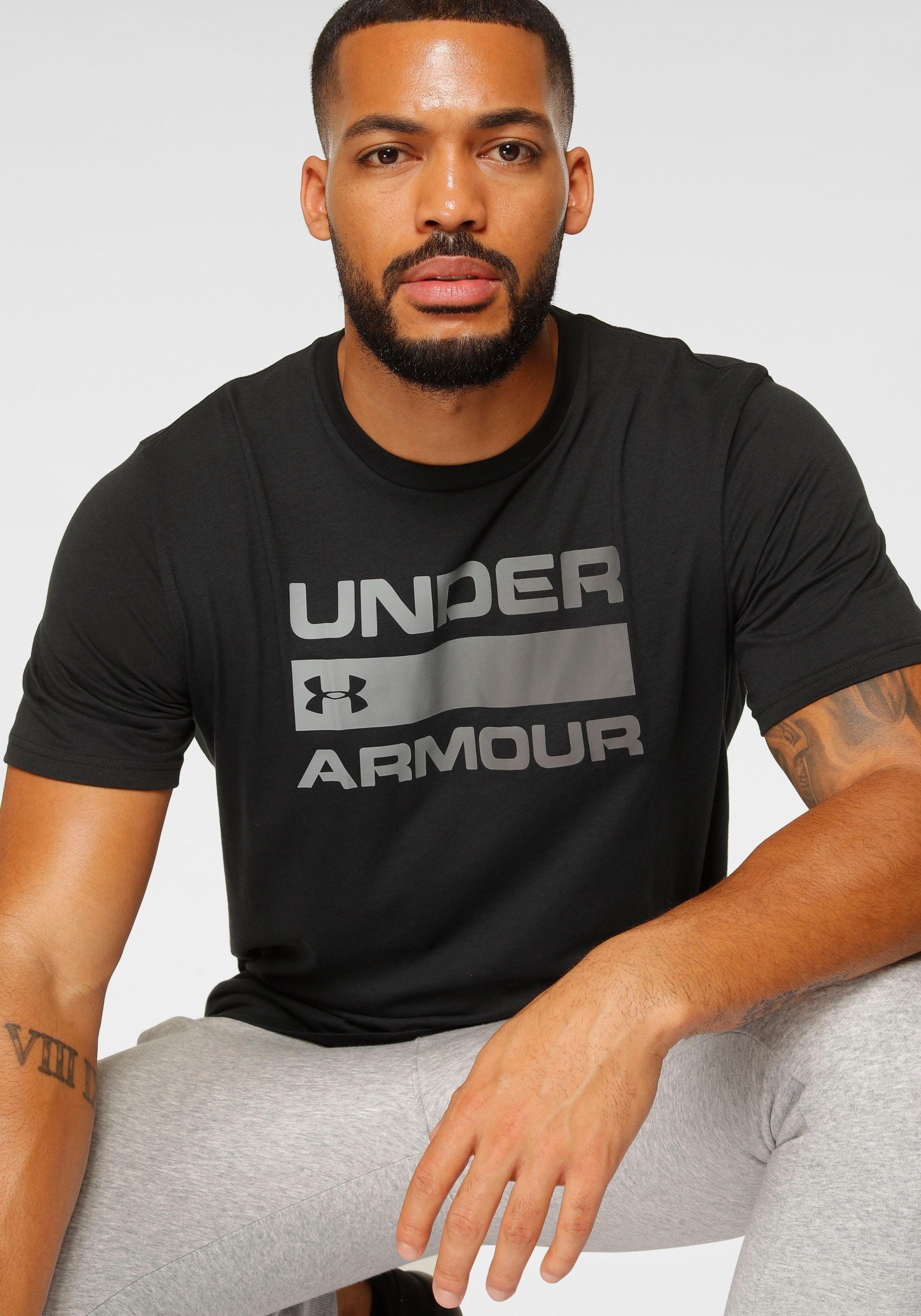 WORDMARK TEAM UA Armour® Under SS T-Shirt ISSUE schwarz