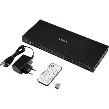 SpeaKa Professional 4x2 HDMI-Switch mit Audio Extraktor HDMI-Adapter, mit Audio-Ports