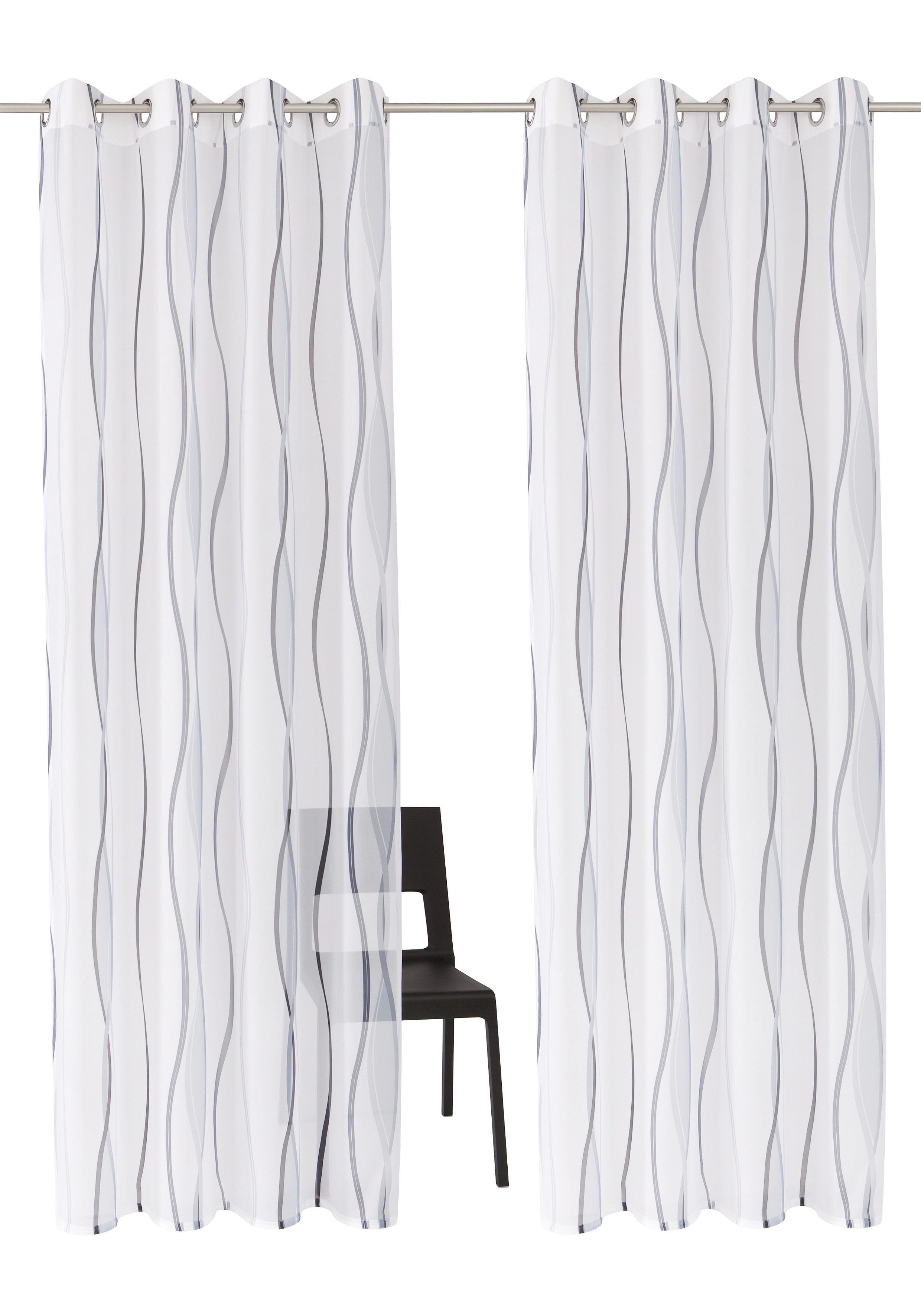 my home Gardine Dimona, Ösen (2 günstig online kaufen