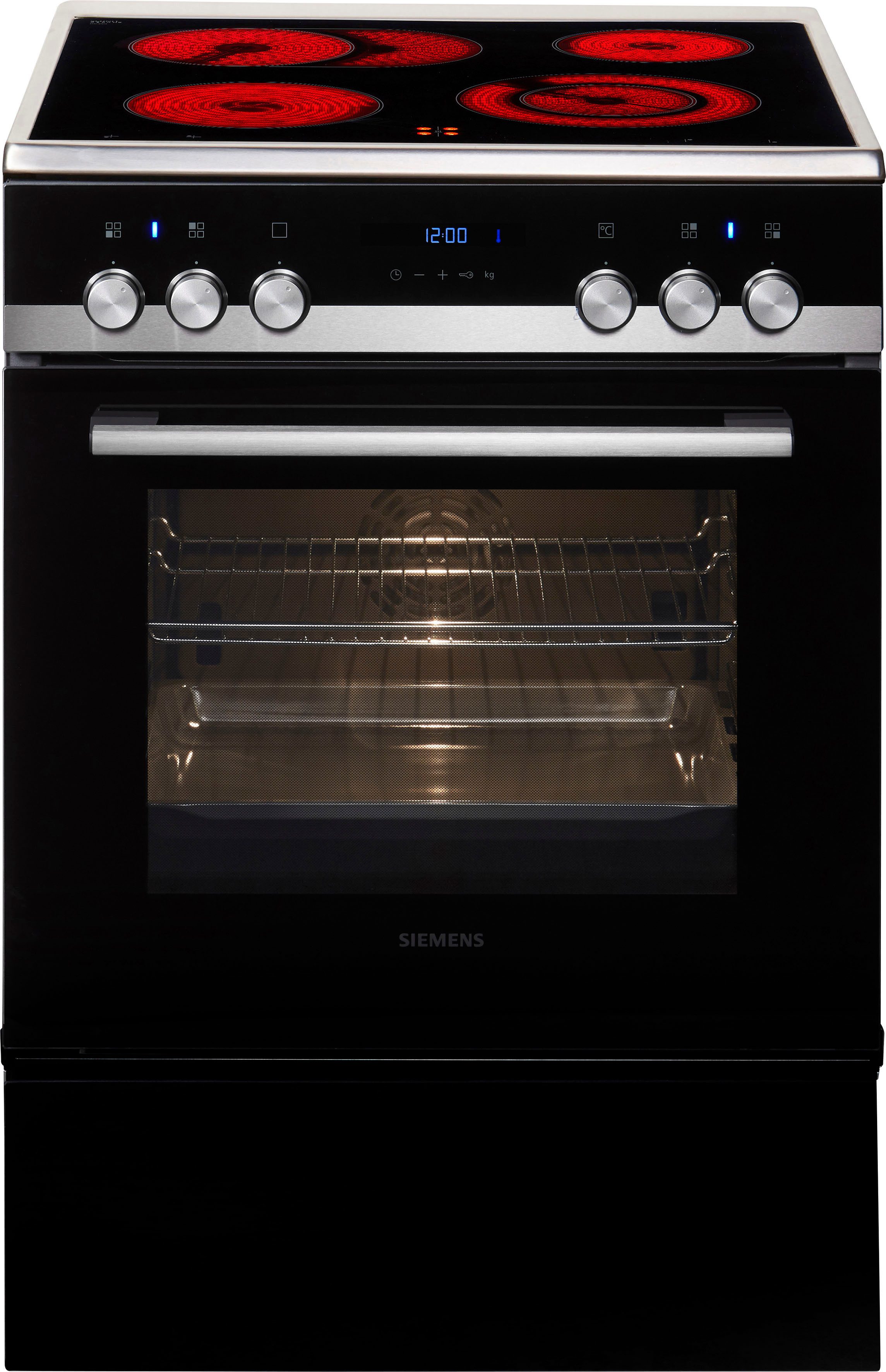 SIEMENS Elektro-Standherd iQ500 HK9S5A240, mit Teleskopauszug nachrüstbar, ecoClean