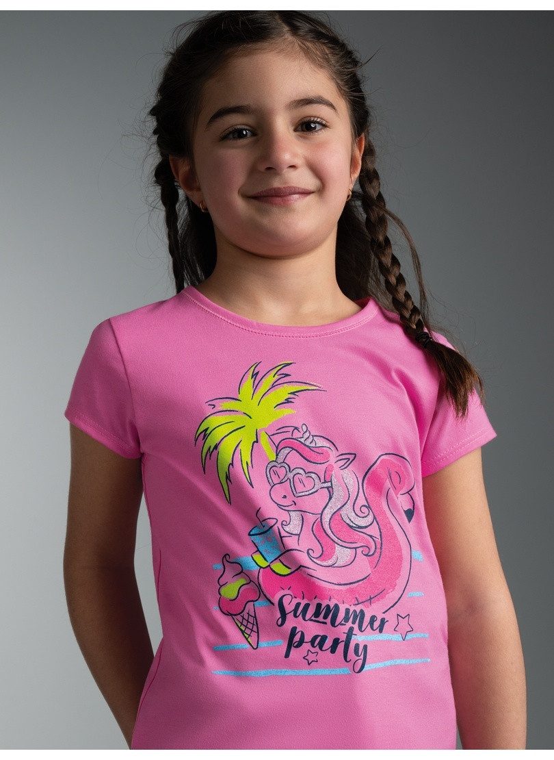 Trigema T-Shirt TRIGEMA T Shirt mit Printmotiv "Summer Party" (1-tlg)