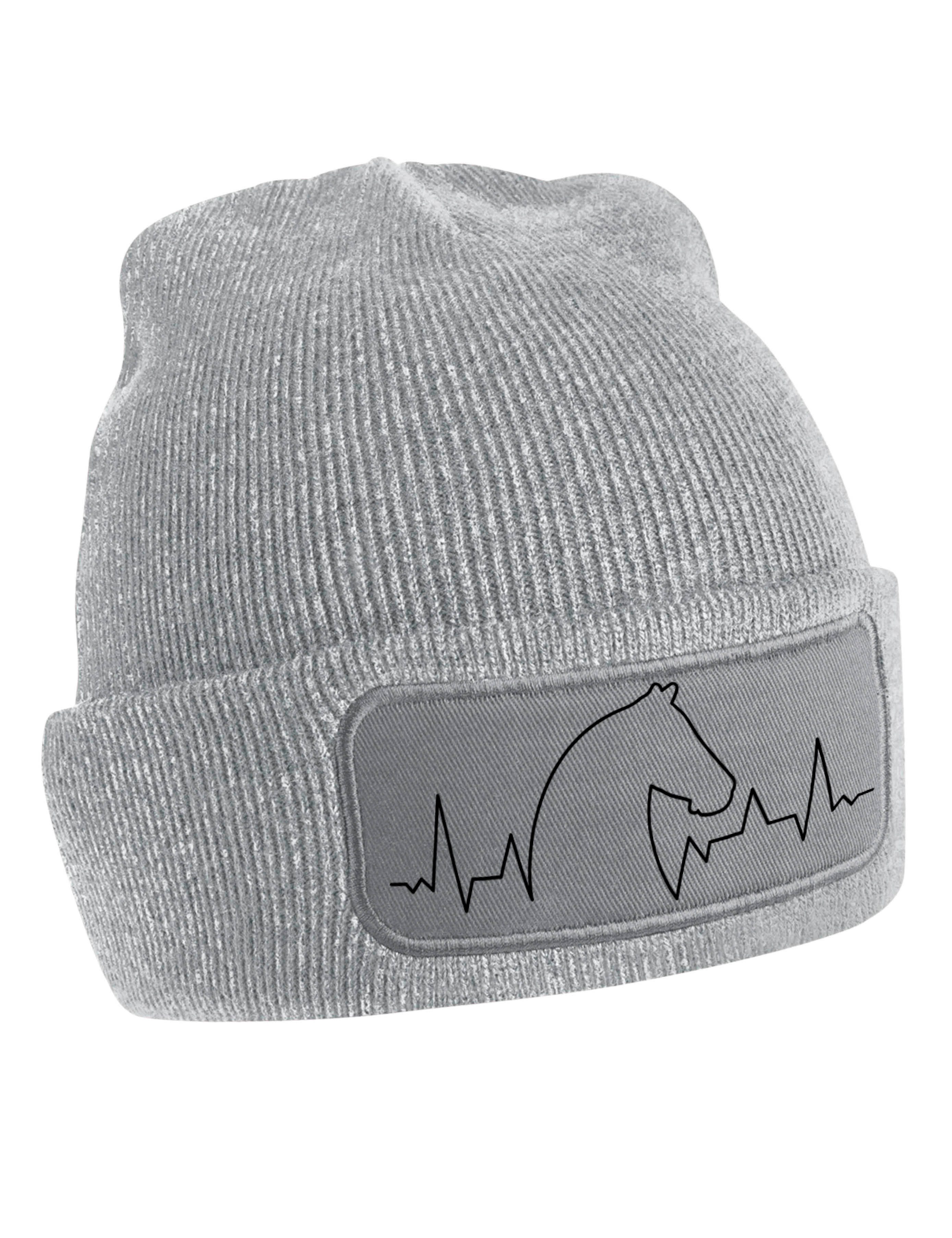 Youth Designz Beanie Heart beat Pferd Bauernhof Reiten unisex Beanie Mütze günstig online kaufen
