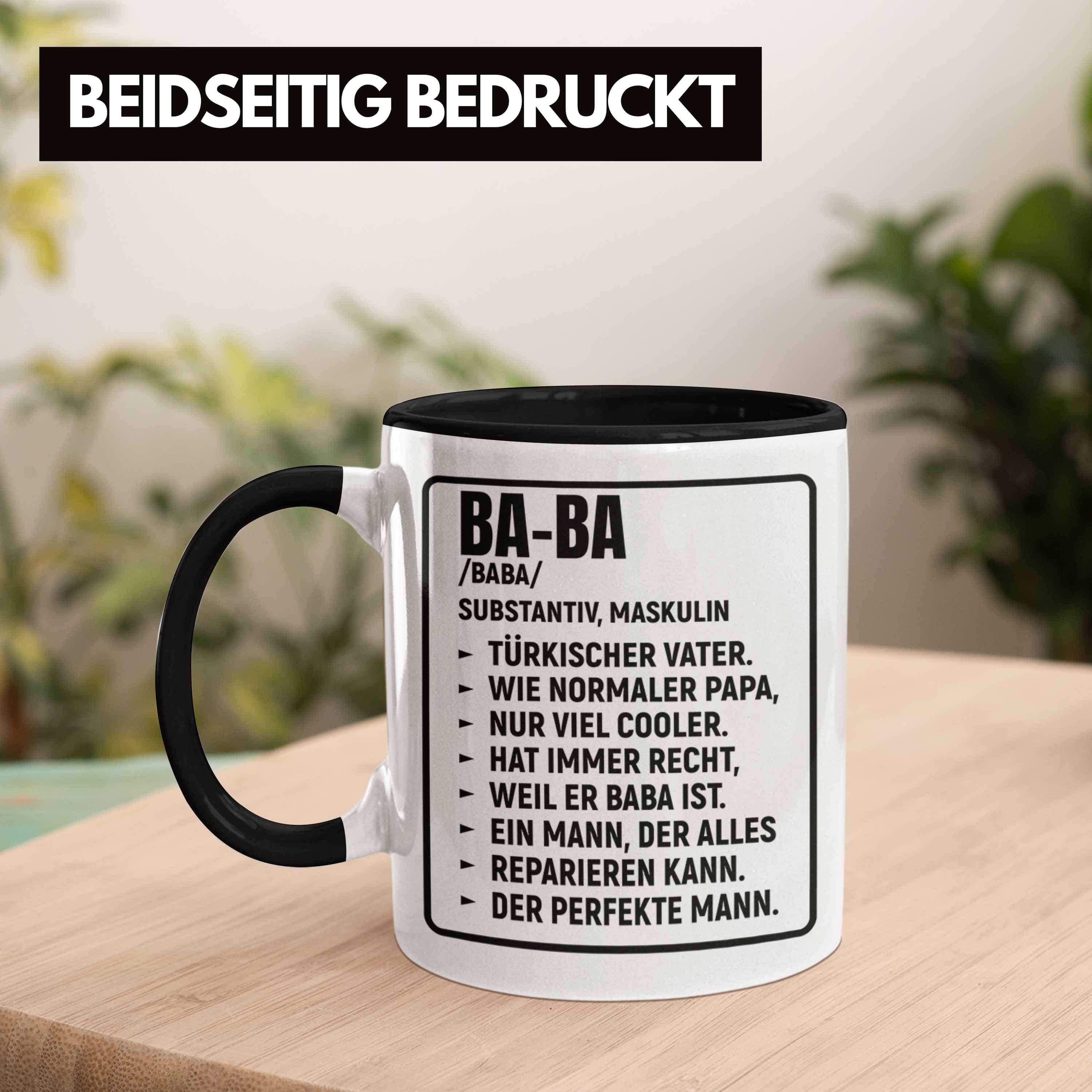 Trendation Tasse Trendation Baba Geschenk Türken Schwarz Kaffeetasse Tasse Vater Papa - Türkischer