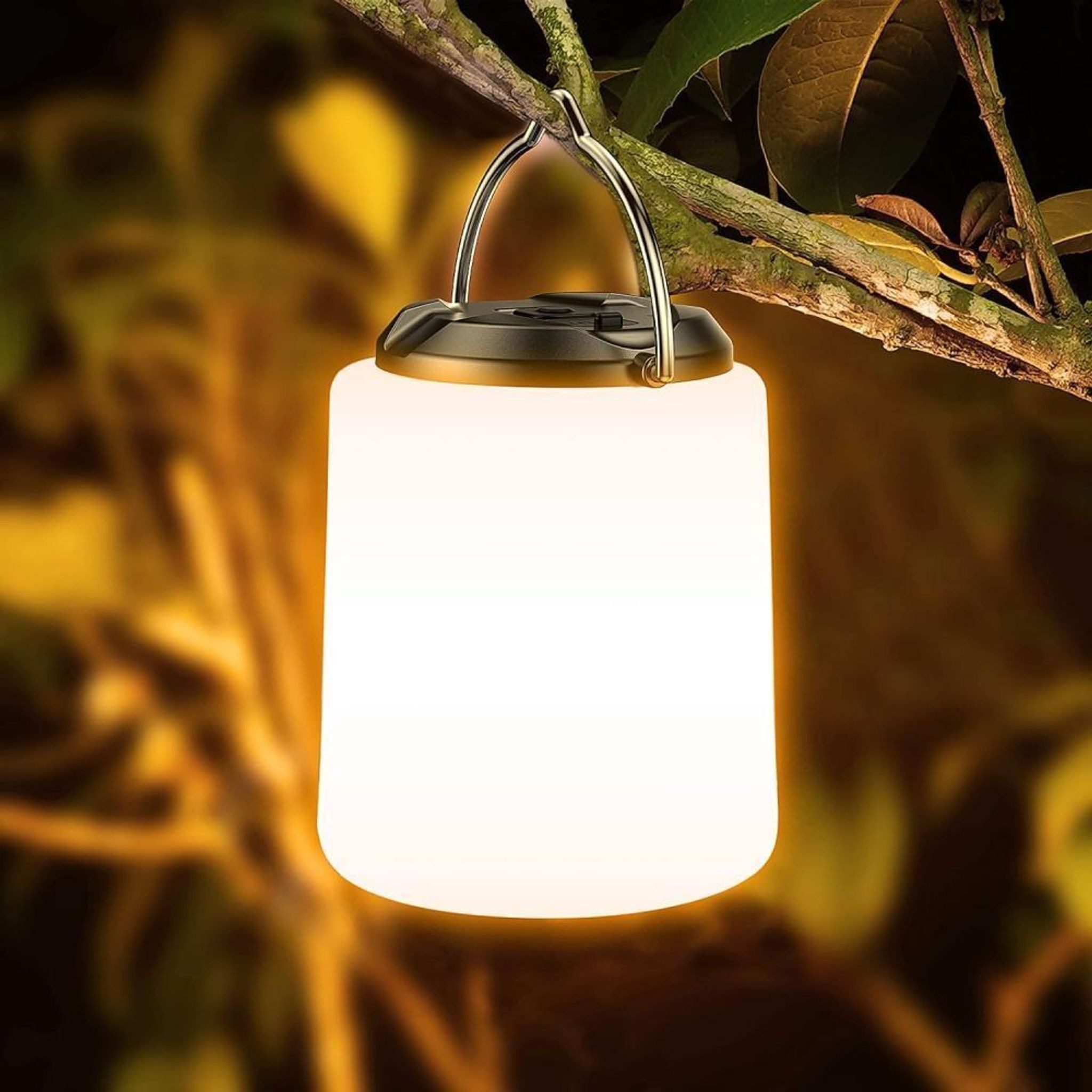 FELIXLEO LED Laterne Campinglampe Wiederaufladbar 3000K Warmweiß 3 Lichtmodi Wasserdicht