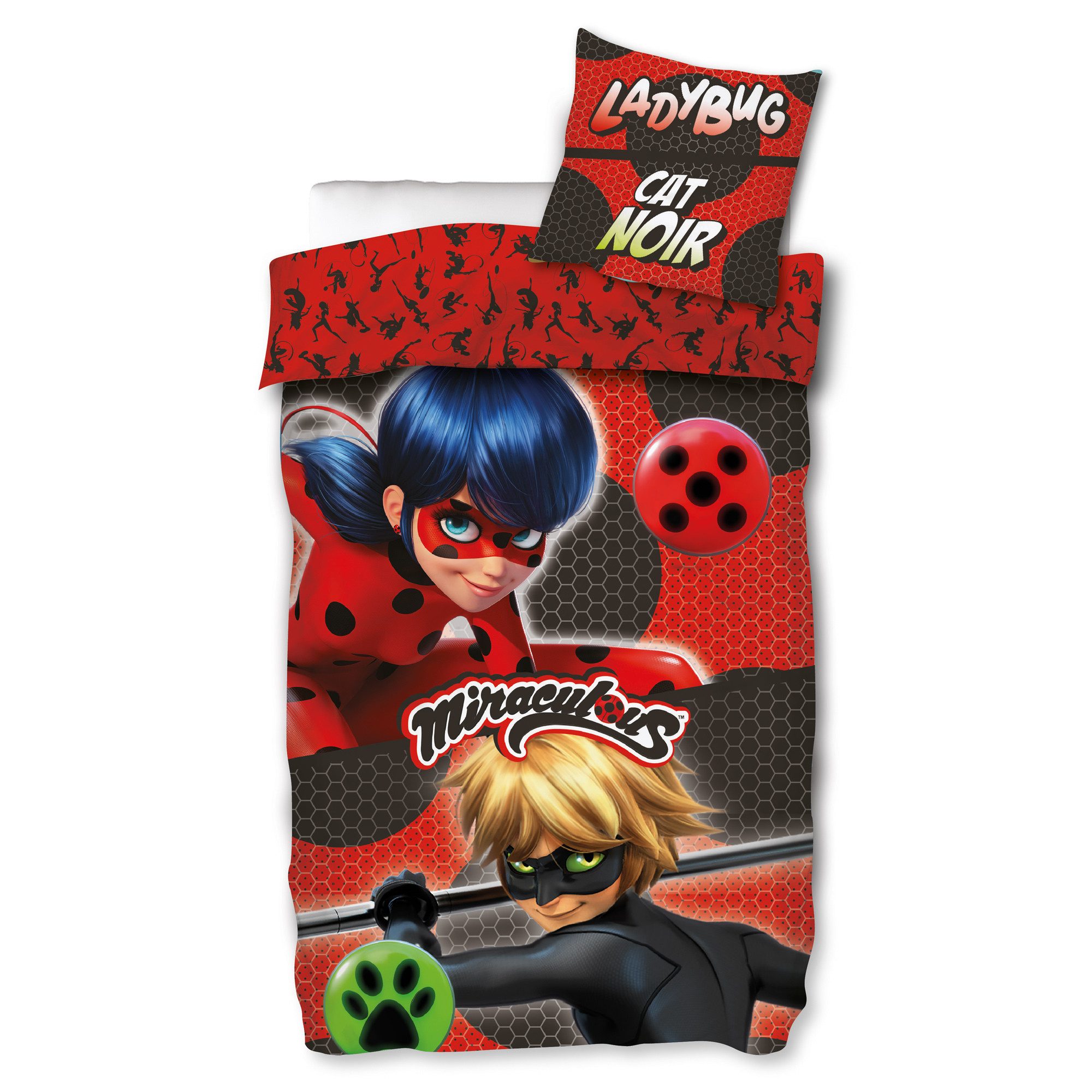 BERONAGE Kinderbettwäsche Miraculous Ladybug Duo Bettwäsche Linon / Renforc günstig online kaufen