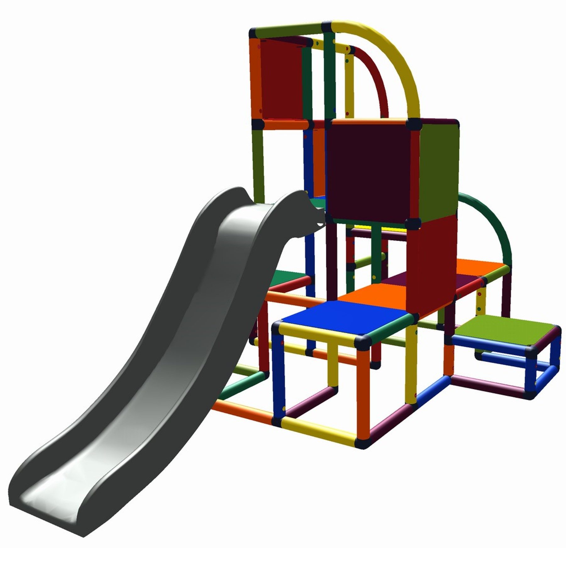 move and stic Kletterturm Helge mit Rutsche Konstruktions-Spielset, In- und Outdoor