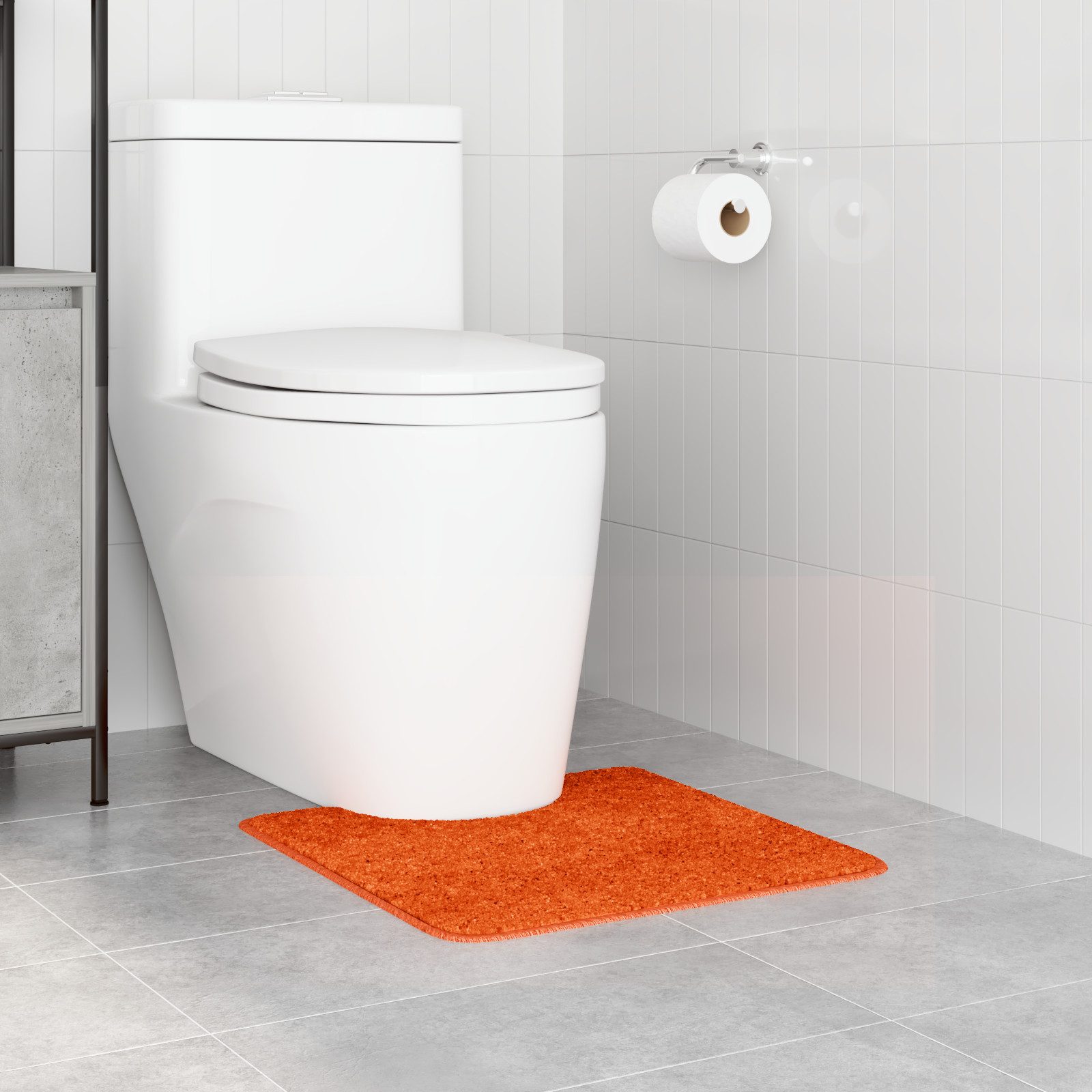 vidaXL Badematte Badematte U-Form Dunkelgrau 50x50 günstig online kaufen