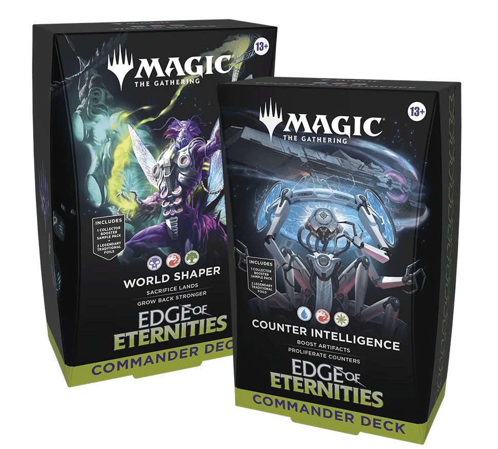 Magic the Gathering Sammelkarte Edge of Eternities Commander Deck Set Englisch, Includes World Shaper and Counter Intelligence