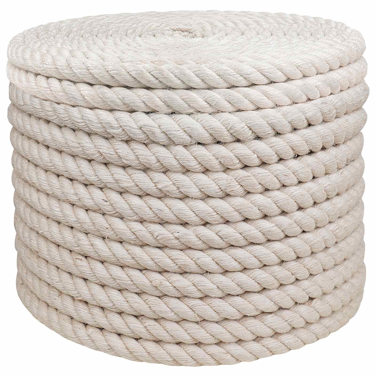 vidaXL Seil Juteseil 20 mm Weiß 100% Tossa Jute (1-tlg)