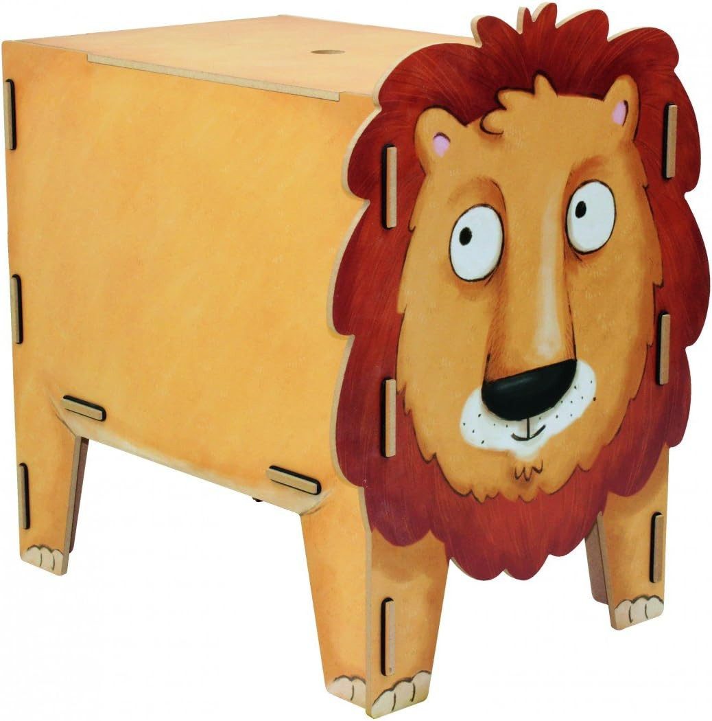 WERKHAUS® Sitzhocker Werkhaus Kinderhocker Vierbeiner Löwe