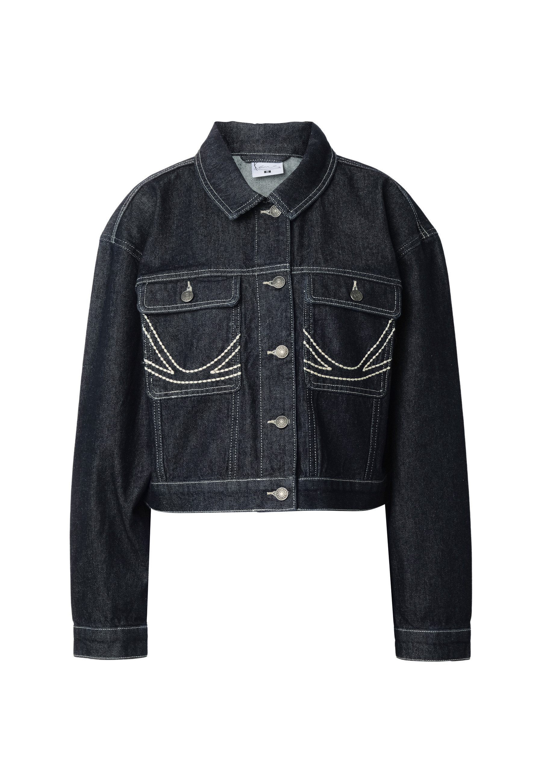 Karl Kani Jeansjacke Karl Kani Kani Rinsed Cropped Denim Jacket (1-St)