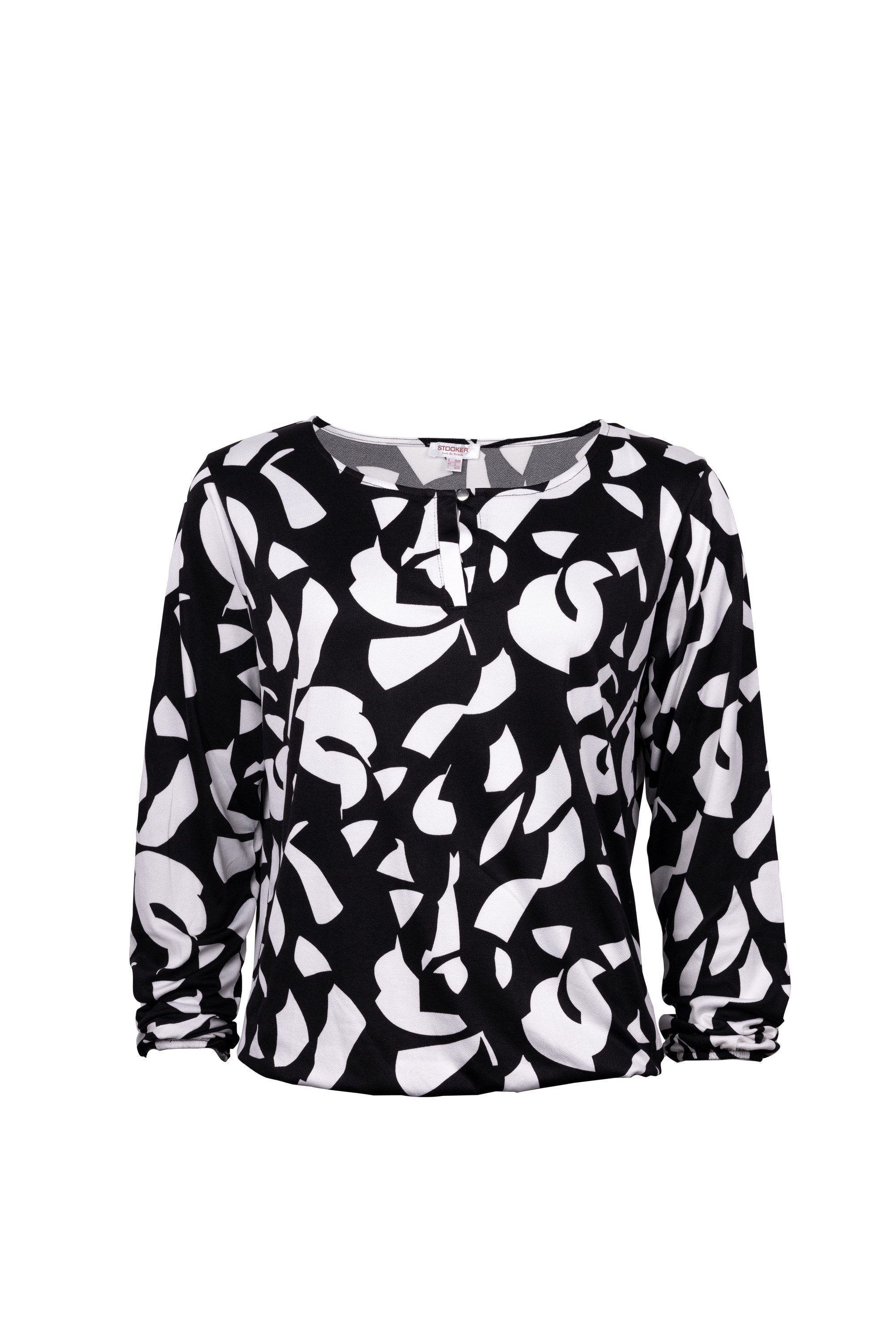 STOOKER WOMEN Langarmshirt CALLA Print Langarmshirt Regular Fit Blusen-Shir günstig online kaufen