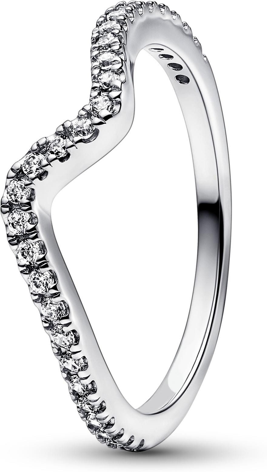 Pandora Fingerring Pandora Funkelnde Welle Ring 192539C01 Damenring günstig online kaufen