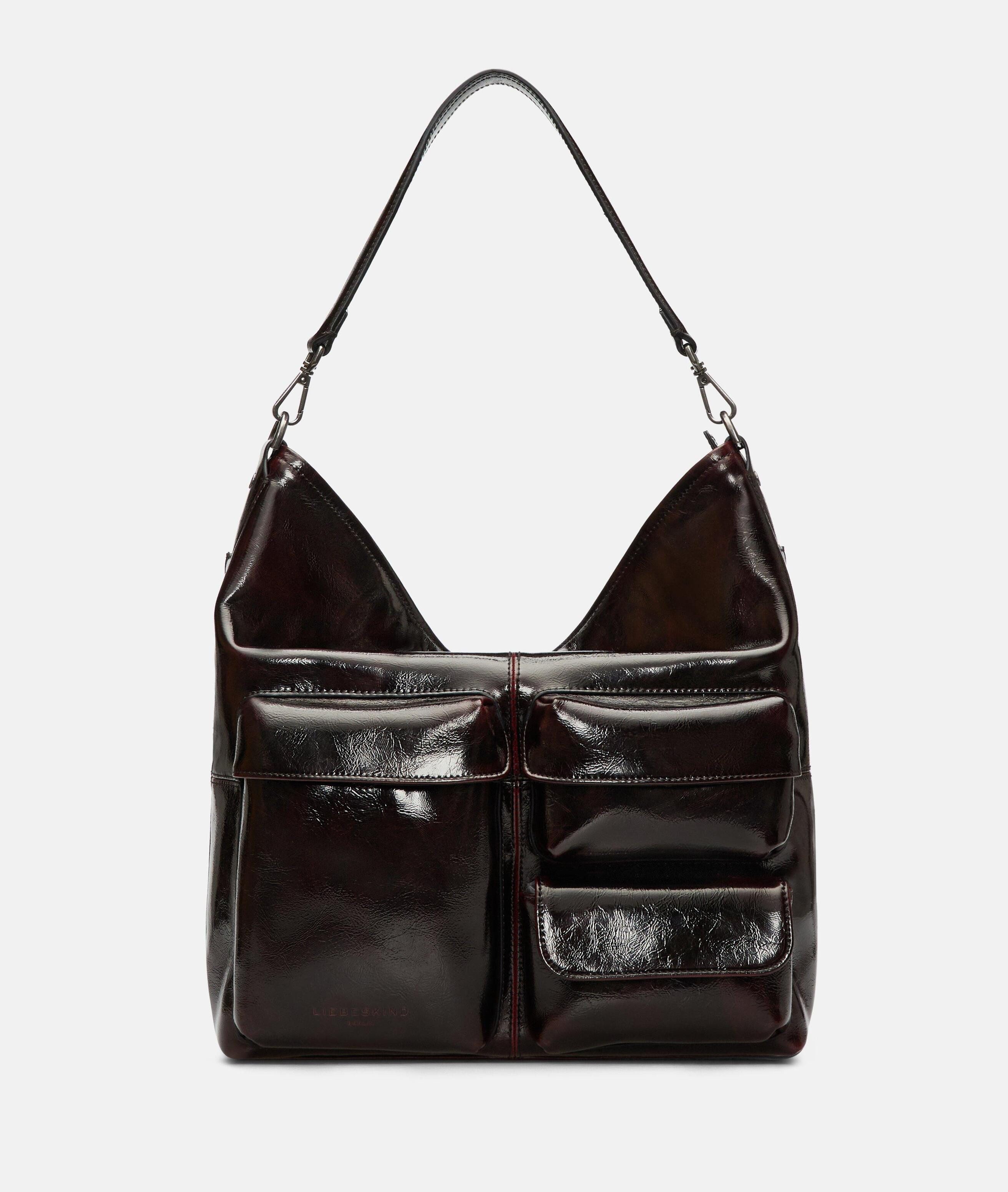Liebeskind Berlin Schultertasche Archive LK 204 Hobo M, Geräumige Schultertasche in Lacklederoptik
