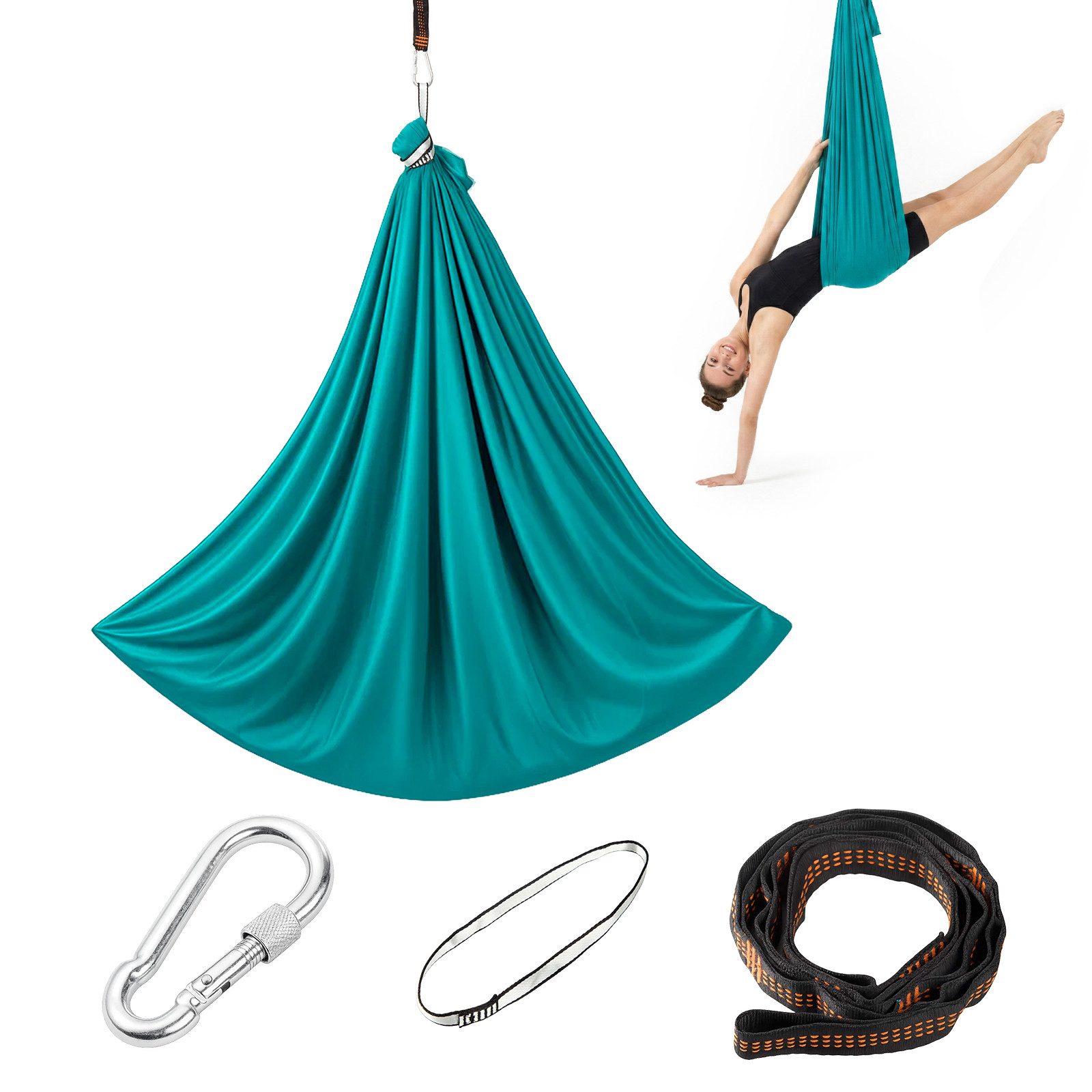 Youyijia Hängemattengestell Aerial Yoga Hängematte Set, Yoga Schaukel Anti Gravity bis 200 kg