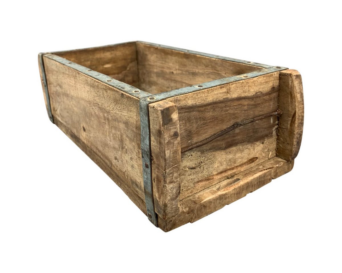 Thumbnail - matches21 HOME & HOBBY Blumentopf Vintage Ziegelform Holz 32 cm (1 St)