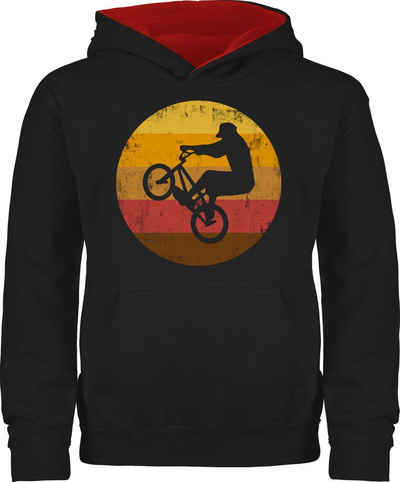 Shirtracer Hoodie »Vintage BMX - Kinder Sport Kleidung - Kinder Hoodie Kontrast« Sportkleidung Zubehör