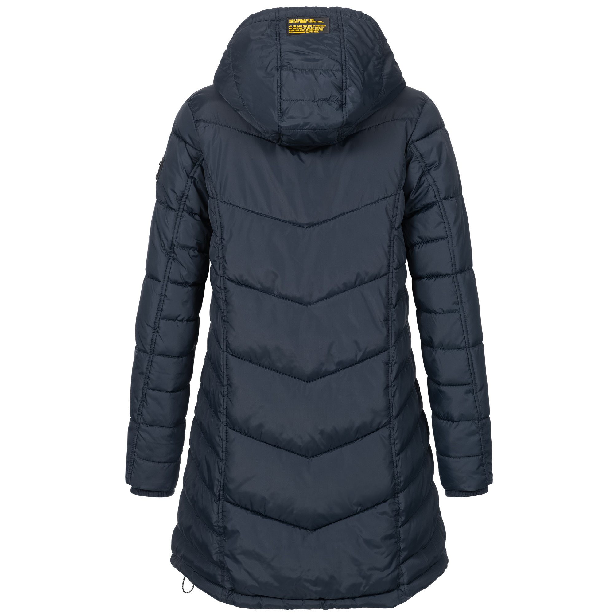SUBLEVEL Steppjacke Damen Mantel mit Kapuze lange Winter Jacke Parka Stehkr günstig online kaufen