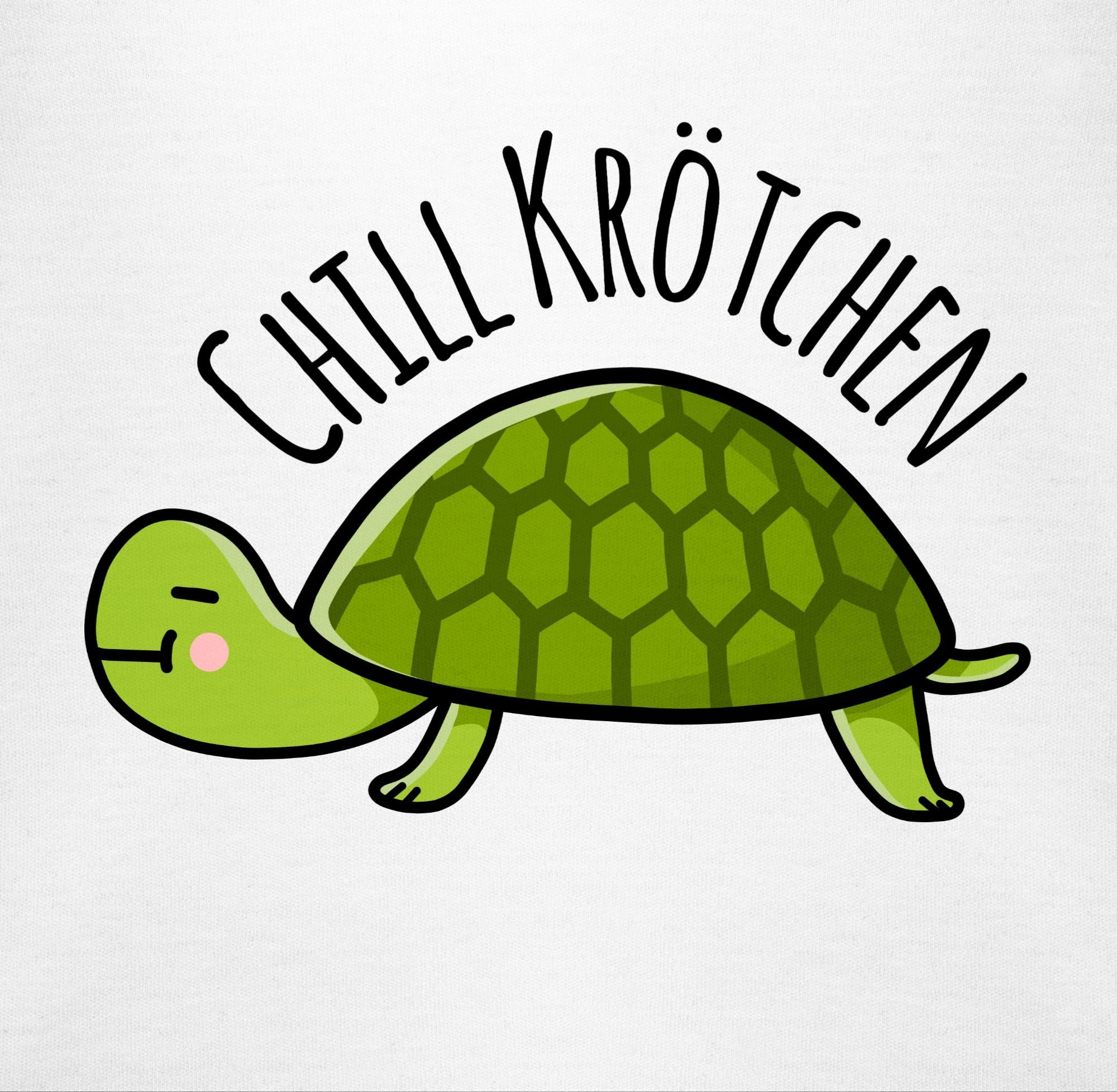 Schildkröte Animal Weiß Chill Tiermotiv Krötchen T-Shirt 2 Baby Print Shirtracer