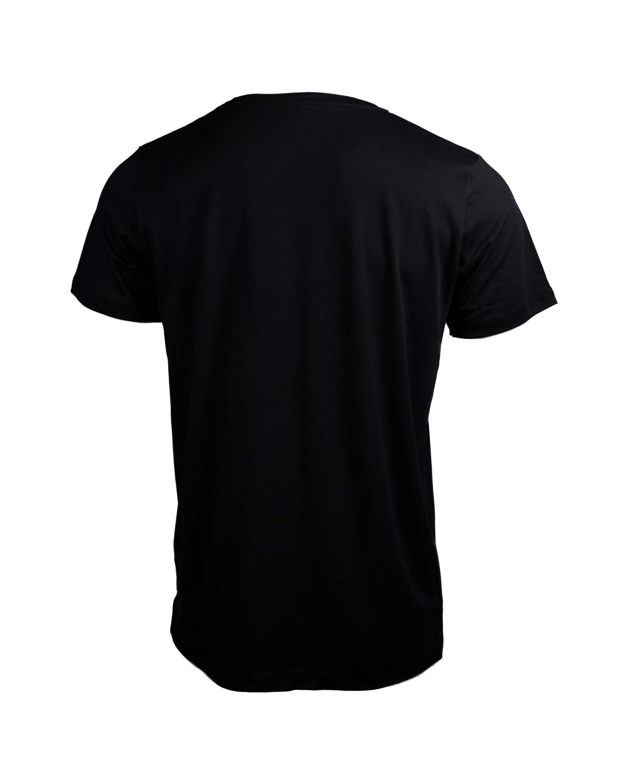 BASIC an SHIRT EMPIRE-THIRTEEN hinten schwarz den "EMPIRE" vorne T-Shirt T-Shirt, Seiten, Schlitze Logostickerei, als länger MEN