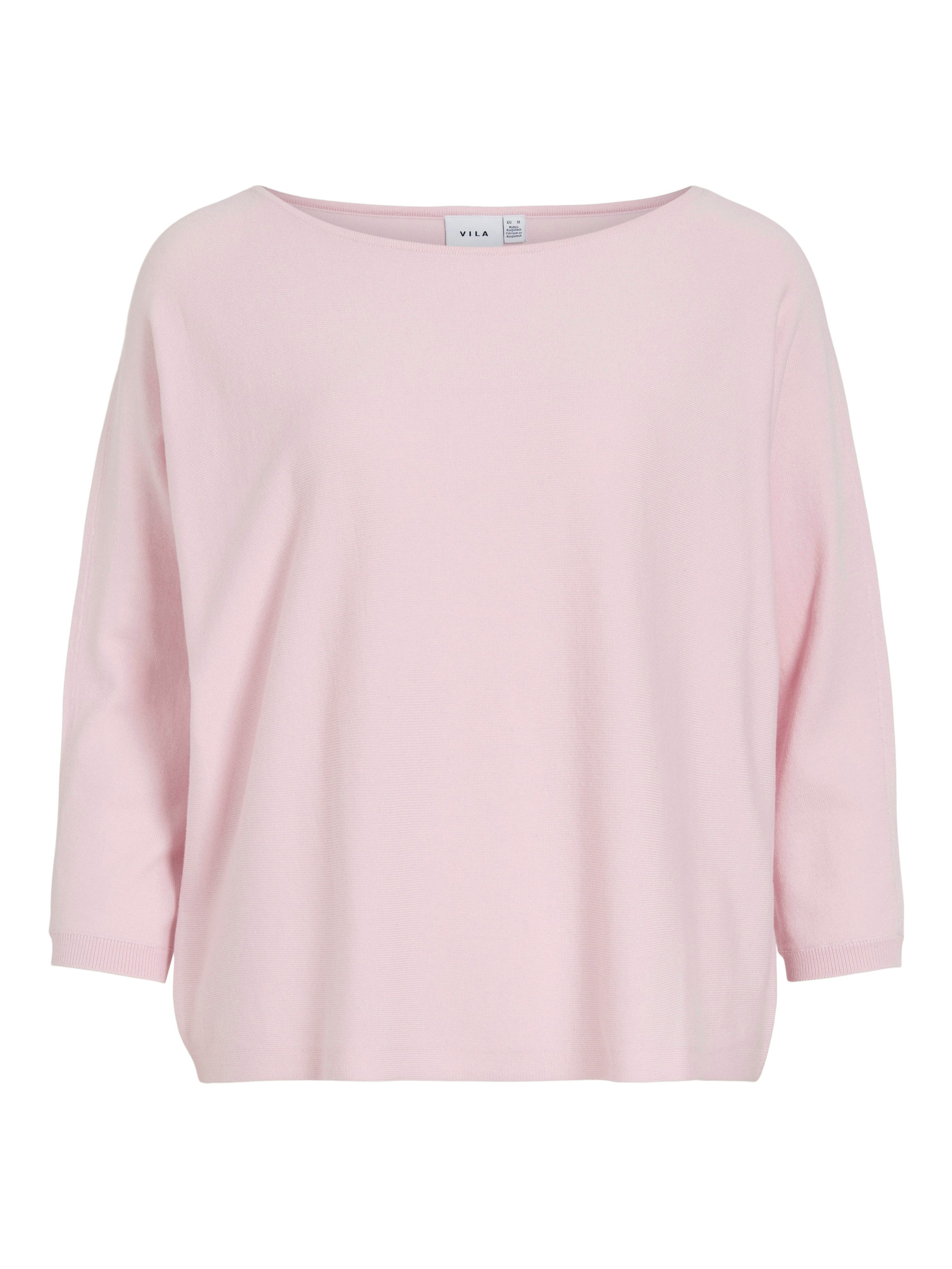 3/4 Arm-Pullover VIMALU BOATNECK 3/4 SLEEVE KNIT TOP-NOOS