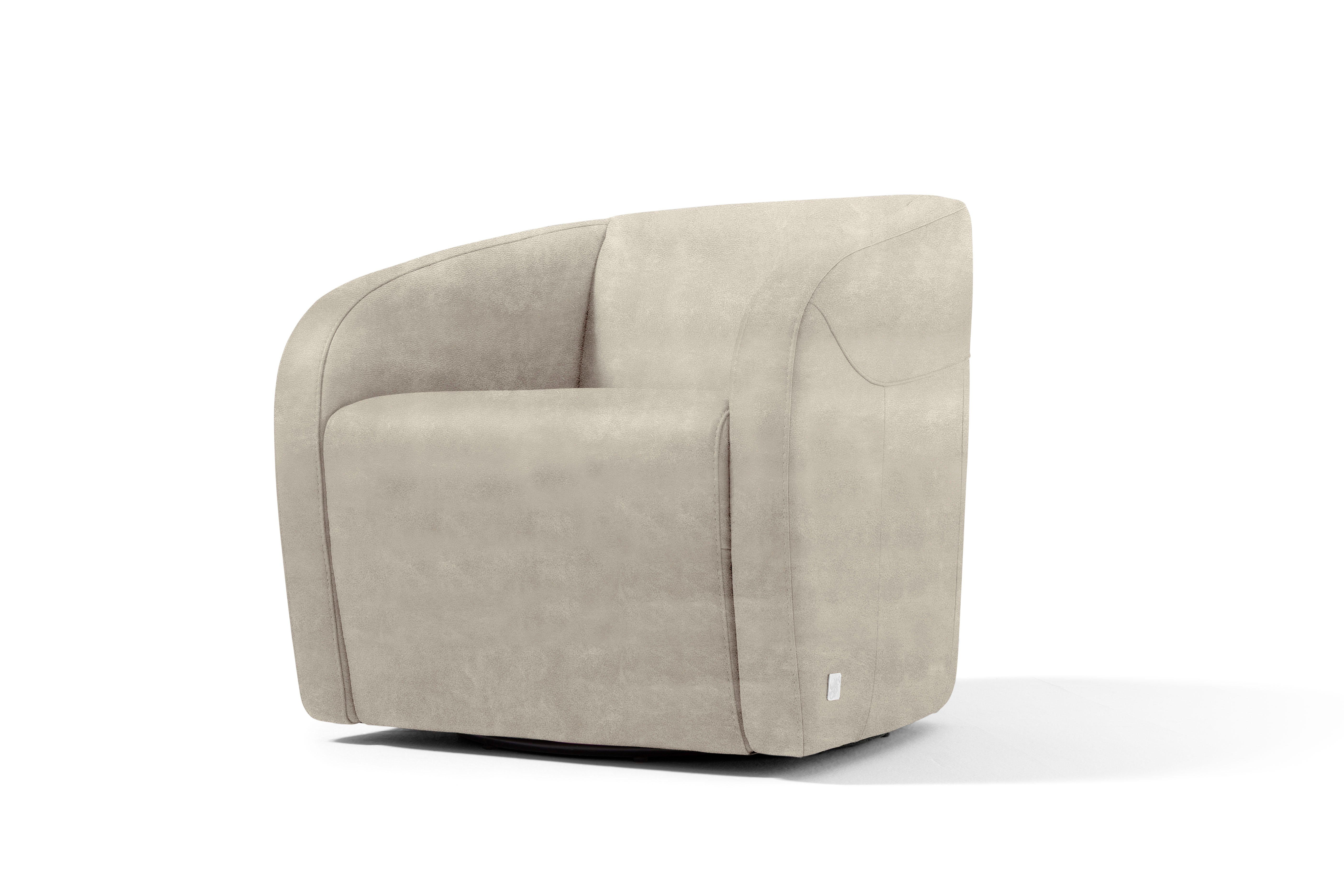 Egoitaliano Кресла Charlottaas Clubsessel, Designsessel, modern und zeitlos, bequem, drehbar, kompakte Stellmaße, Solitärsessel