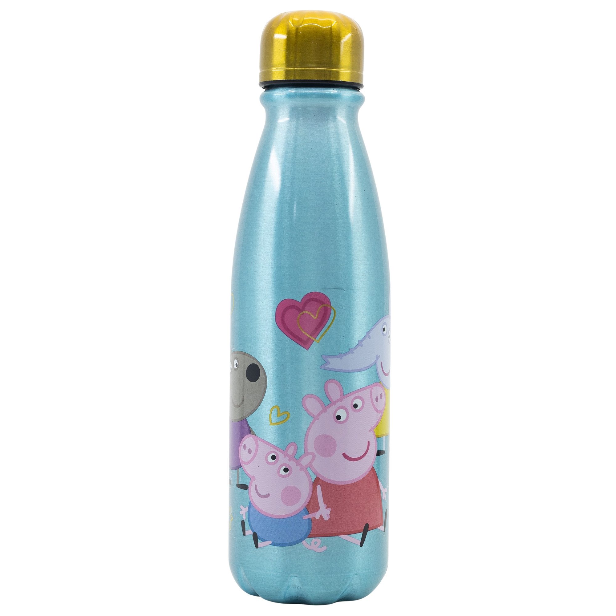 Trinkflasche Peppa Wutz George Kinder Aluminium Wasserflasche Flasche 600 ml