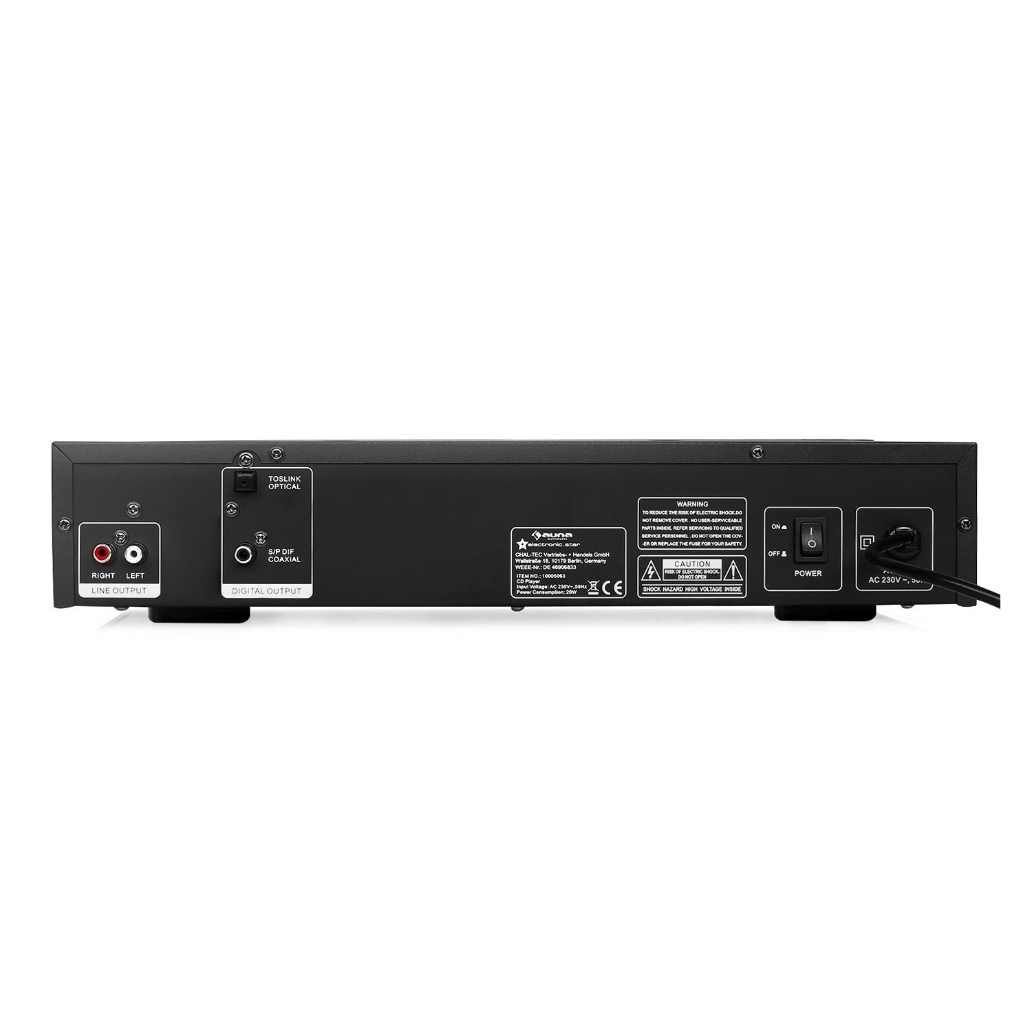 Auna AV2-CD509 Stereoanlage (HiFi CD Player MP3 Musik USB) – Bild 3 von 5