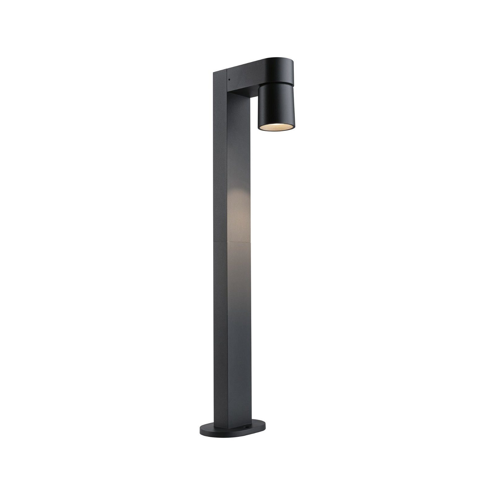 Paulmann LED Pollerleuchte Kimu IP44 822mm 3000K 8W 500lm 230V 70° Anthrazit Aluminium, LED fest integriert, Warmweiß