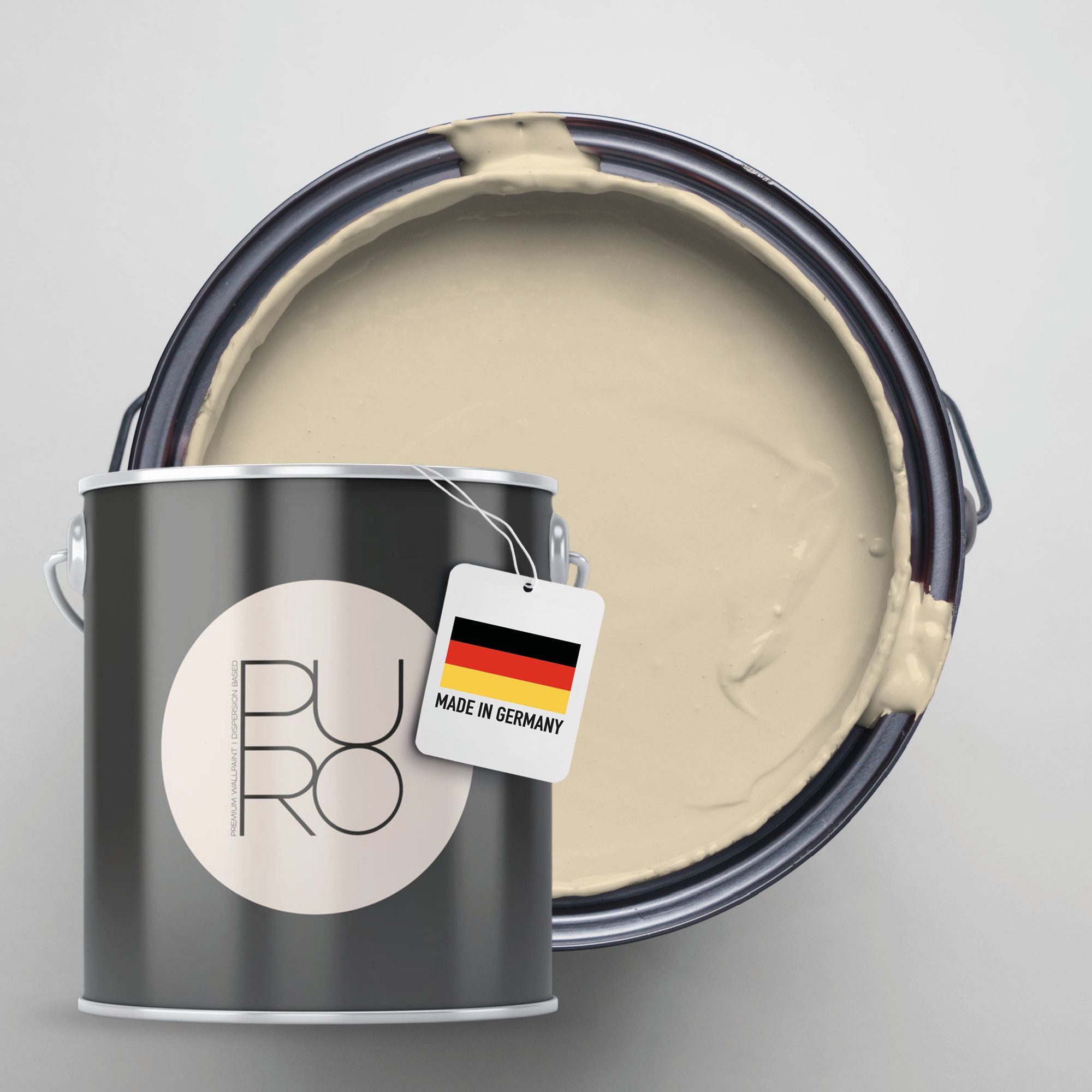 A.S. Création Wandfarbe Premium Innenwandfarbe PURO Tuchmatt soothing brown, ideal für Wohnzimmer, Schlafzimmer, Flur und Küche, Farbwelt Braun