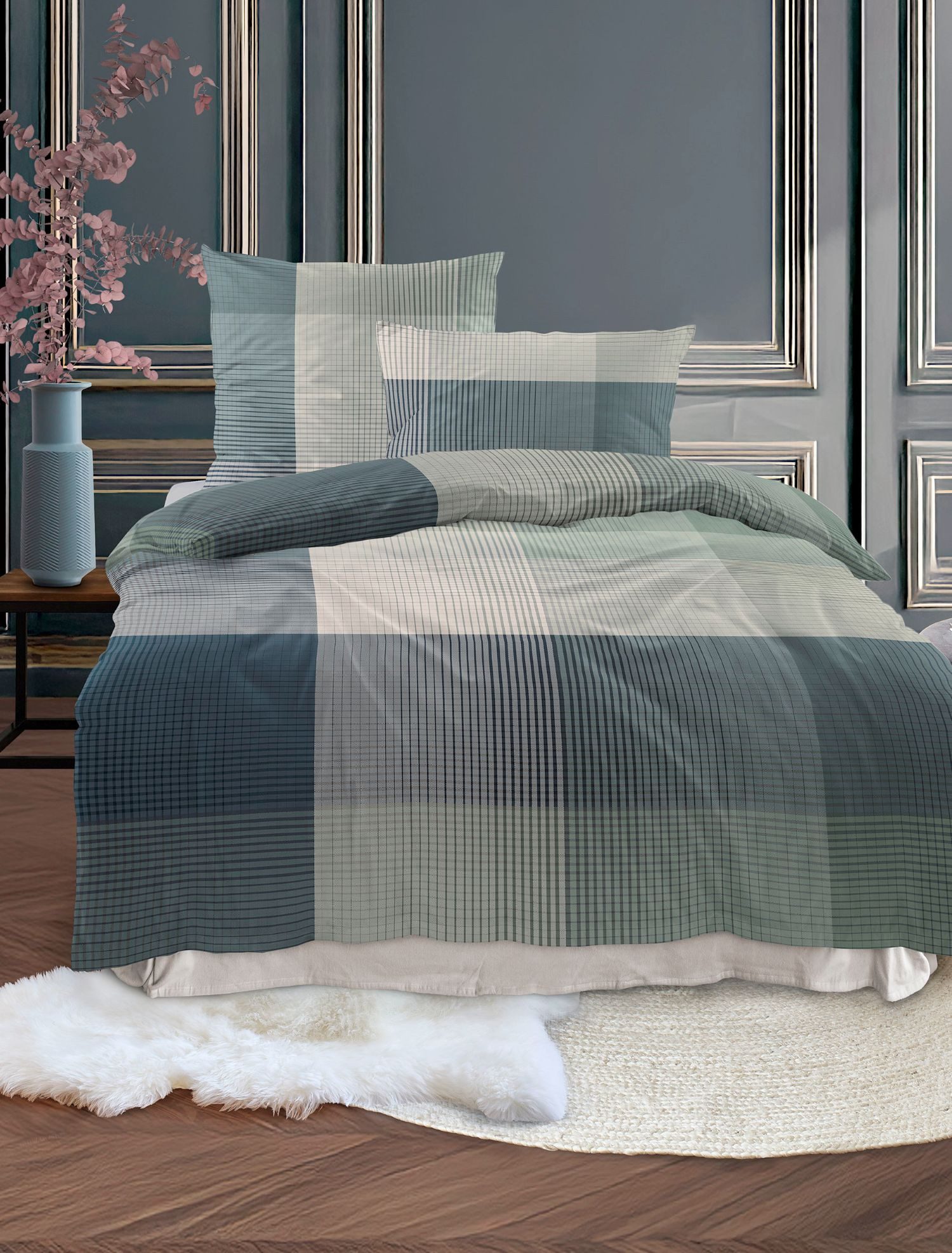 Irisette Bettwäsche Irisette Wave Mako-Satin Bettwäsche günstig online kaufen