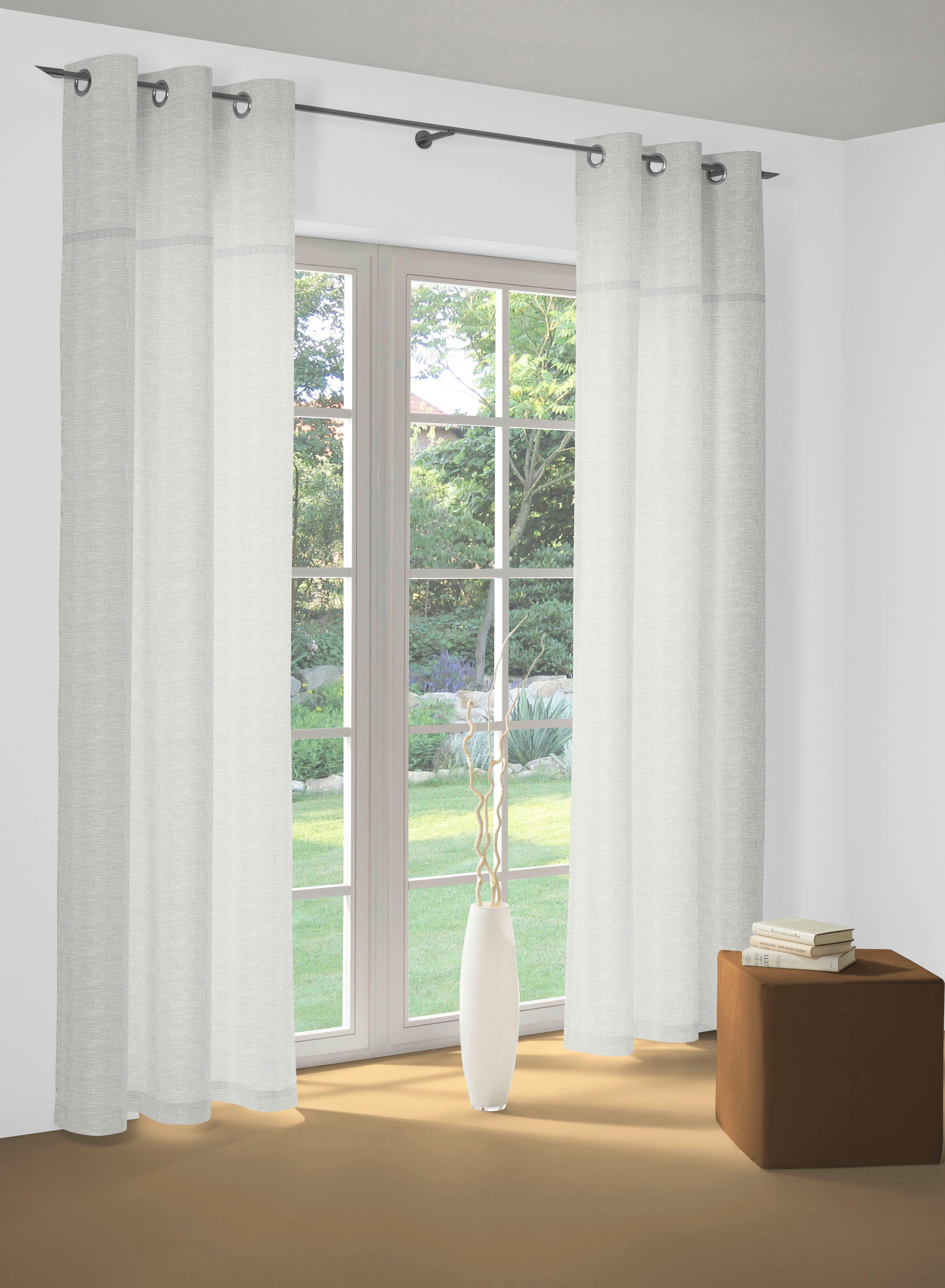 Wirth Vorhang Wiessee (1 St), Ösen, blickdicht, Jacquard