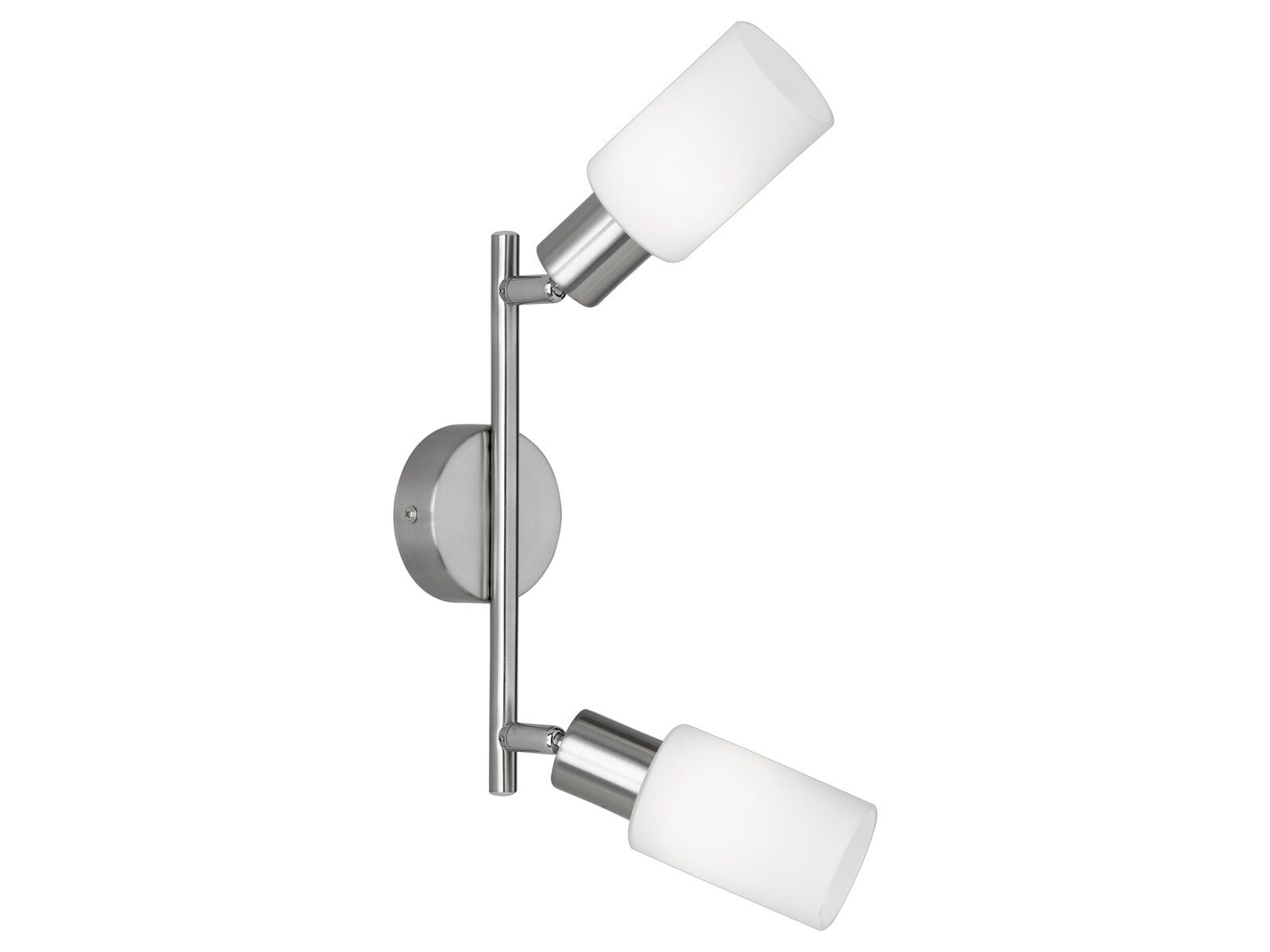 Reality Leuchten LED Deckenstrahler, Dimmfunktion, LED wechselbar, Warmweiß, innen Designklassiker Treppenhaus & Ankleidezimmer Silber, Breite 25cm