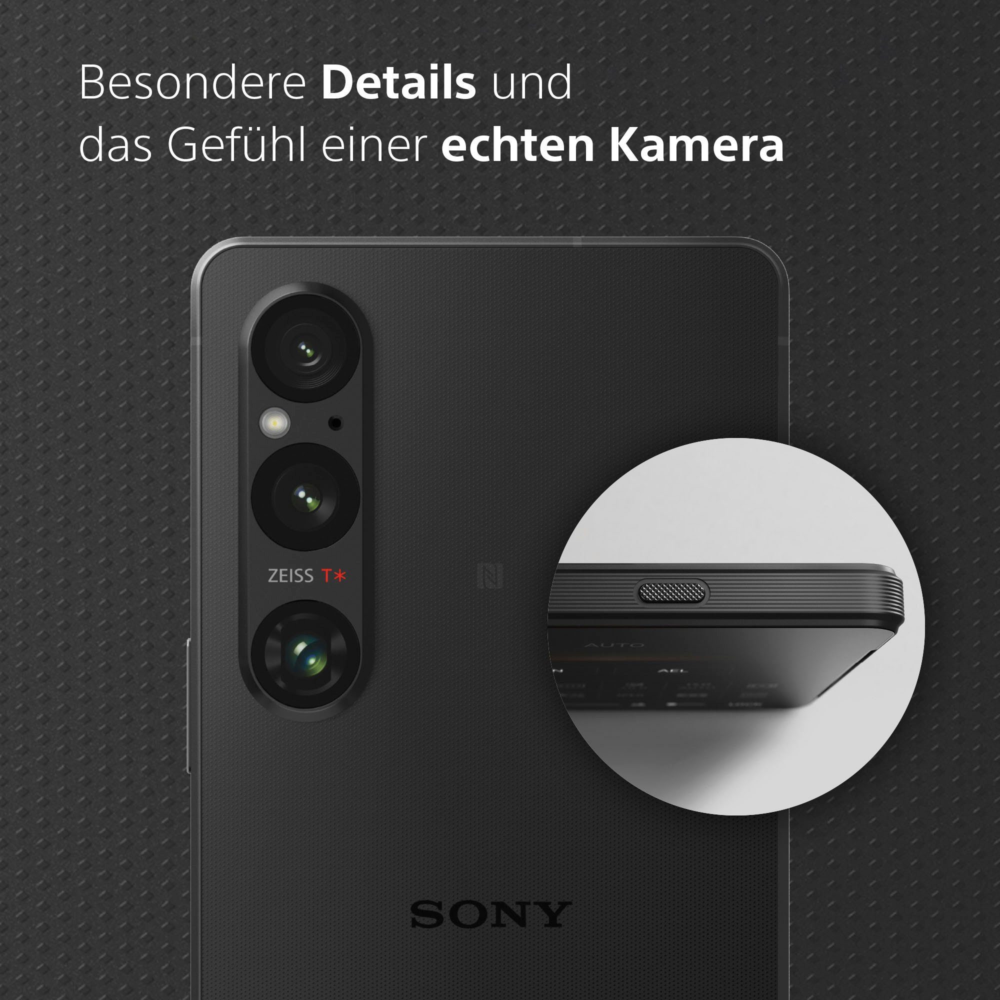 Sony XPERIA 1V 52 MP Zoll, Speicherplatz, Kamera) schwarz (16,5 cm/6,5 256 GB Smartphone