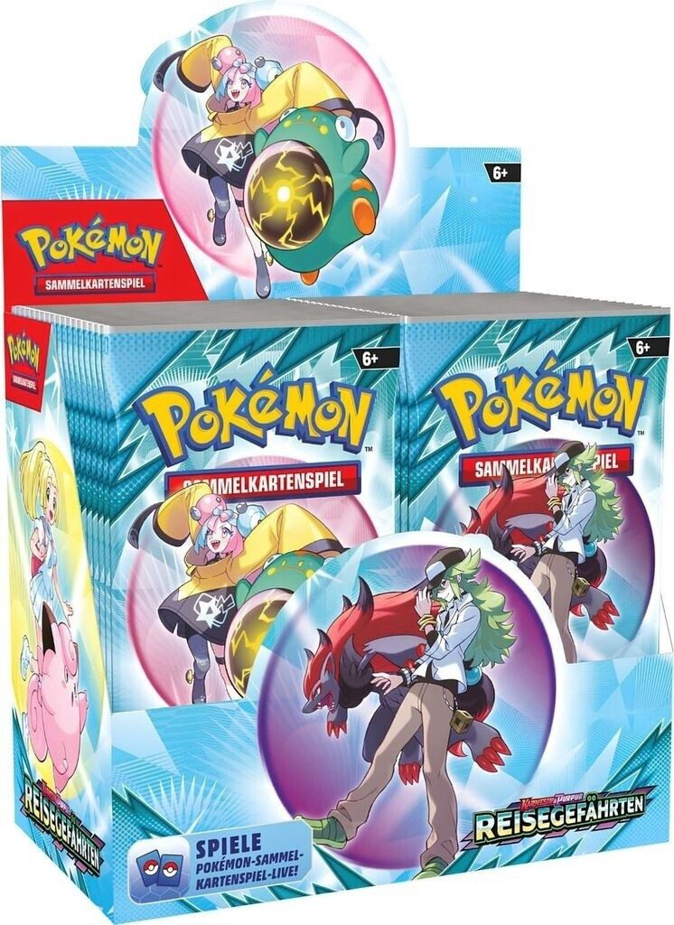 POKÉMON Sammelkarte Karmesin & Purpur - Reisegefährten Booster Display Deutsch, 36 Booster Packs