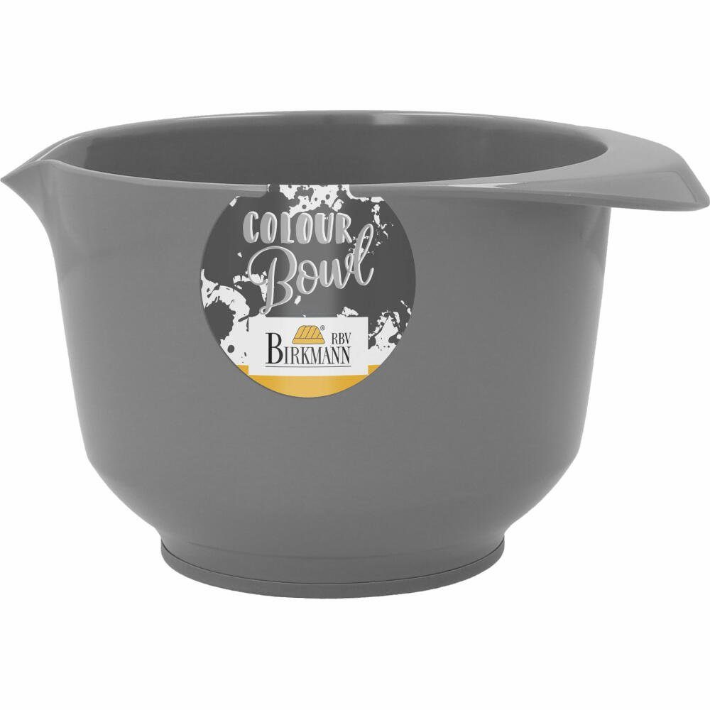 Bowl 1 L, Birkmann Colour Rührschüssel Kunststoff Grau