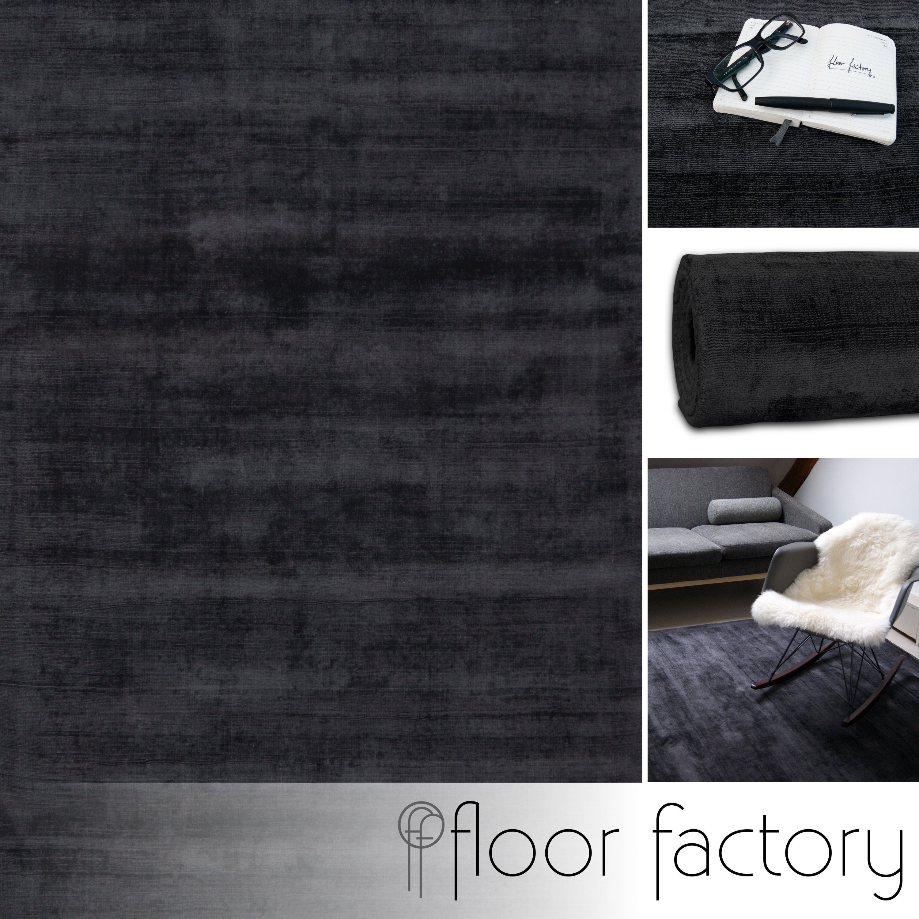 floor factory Designteppich Lounge, rechteckig, Höhe: 9 mm, handgewebt