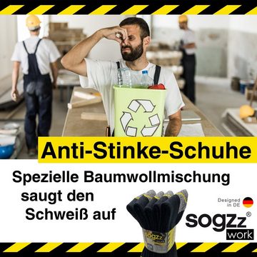 sogzz Arbeitssocken 5-60 Paar Socken Herren Schwarz 75% Baumwolle Work Arbeit Socken (Modell: Work Basic, 5-Paar)