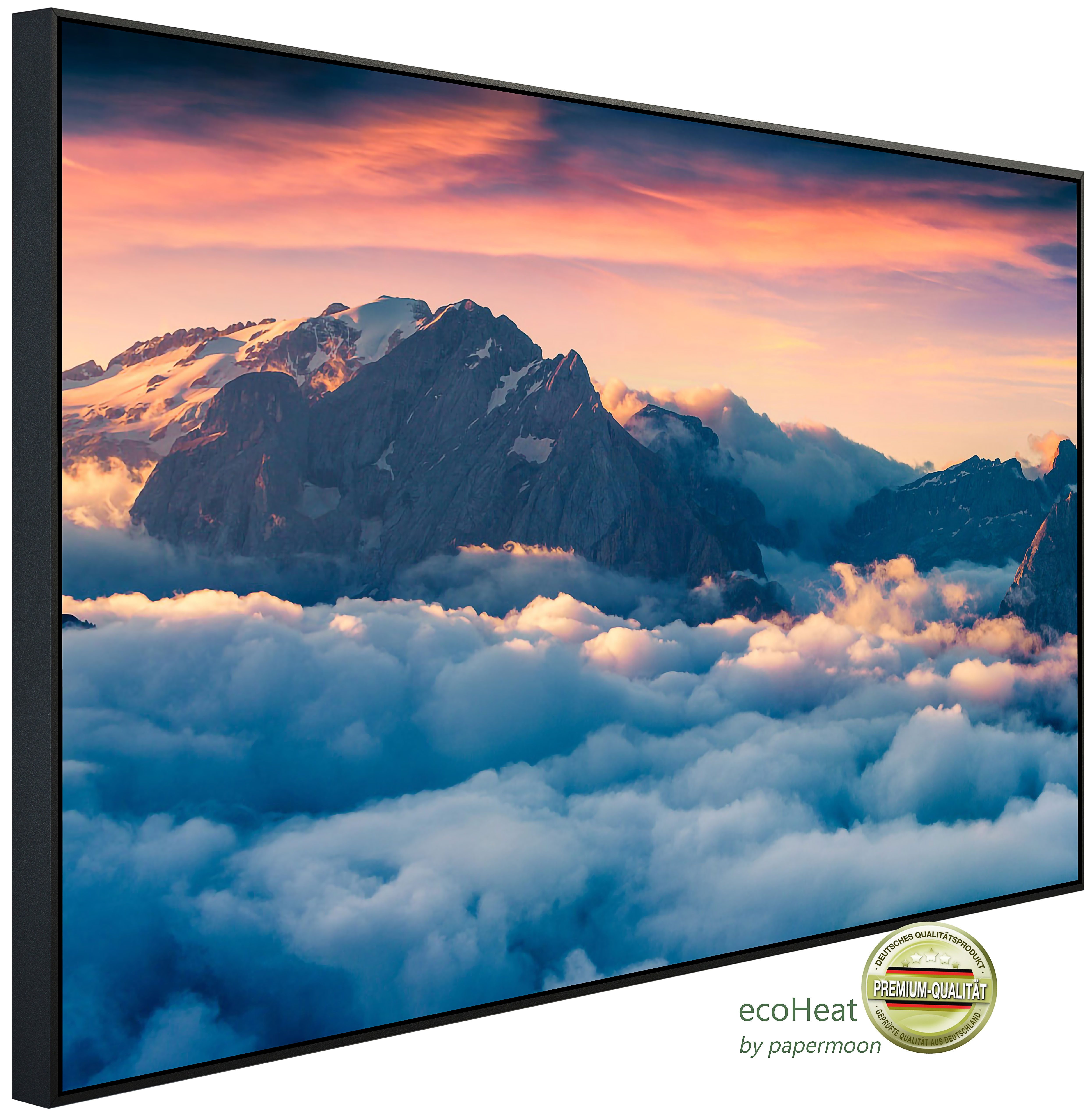 Papermoon Infrarotheizung INFRAROT-BILD-HEIZUNG, Berge, TÜV-Rheinland/GS zertifiziert, angenehme Strahlungswärme