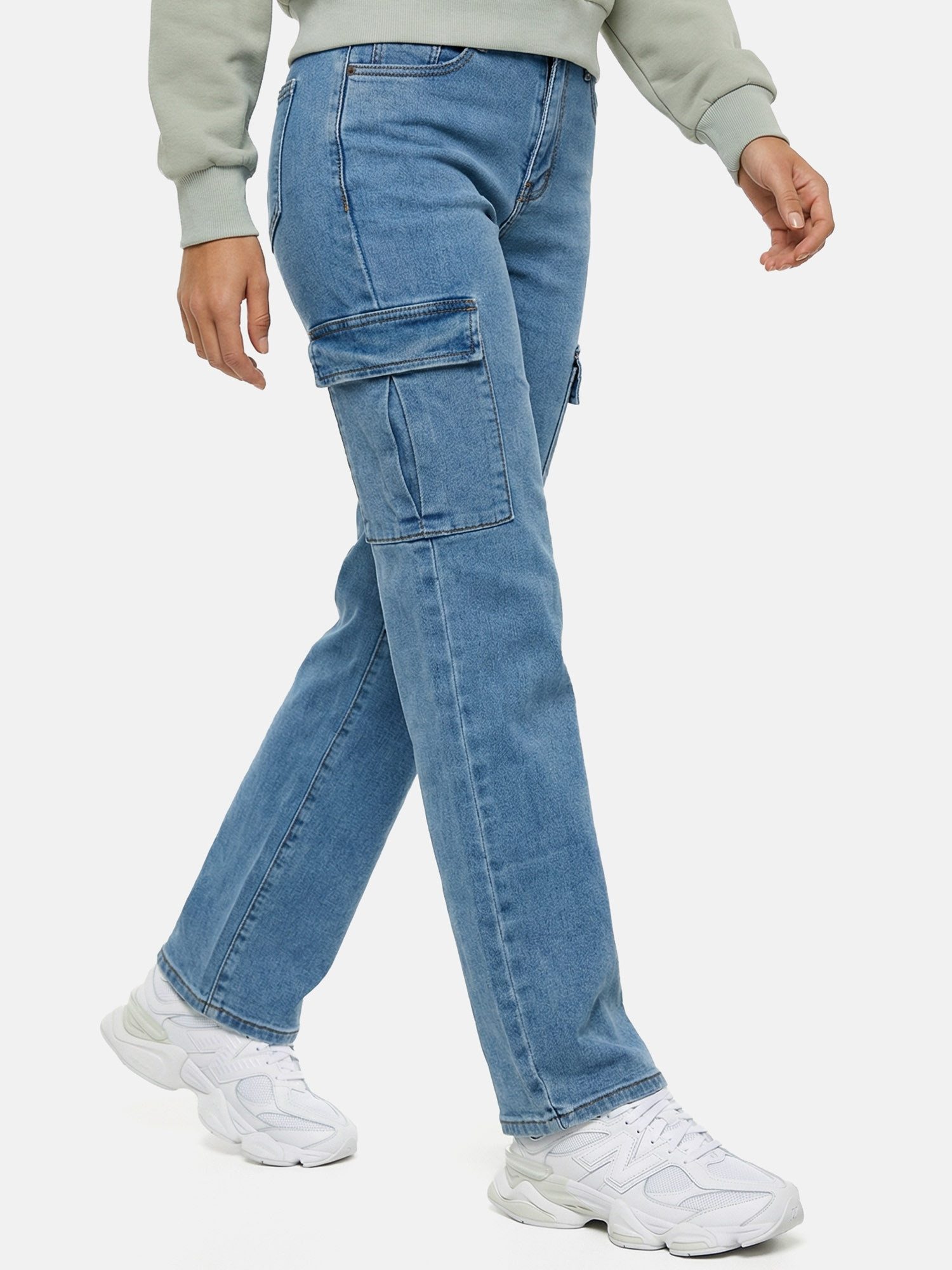 Tazzio Straight-Jeans F143 Cargo Jeans, High Waist, Regular Fit – Bild 5 von 5