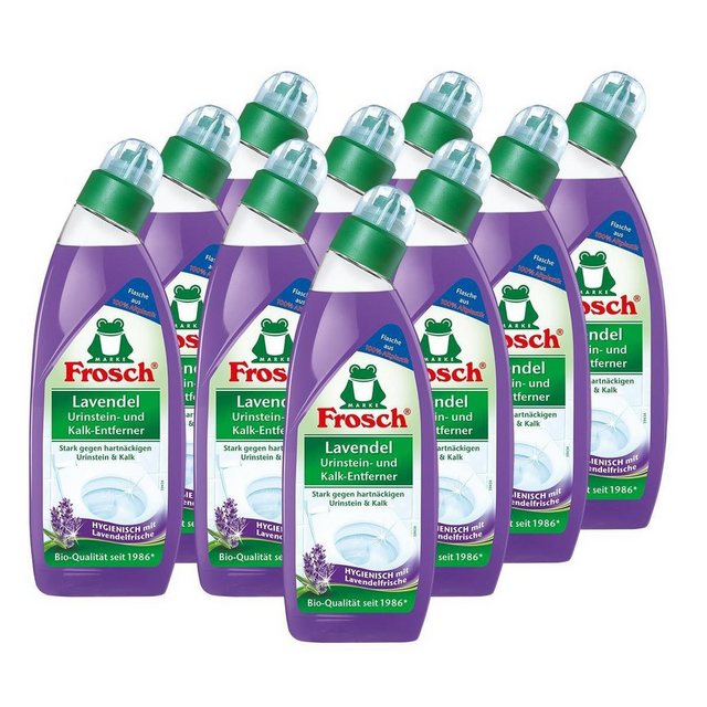 FROSCH 10x Frosch Lavendel Urinstein- und Kalk-Entferner 750 ml – Hygienisch WC-Reiniger