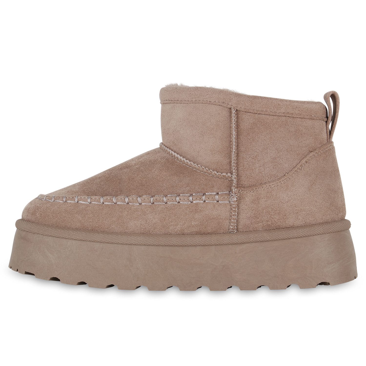 VAN HILL 841431 Winterstiefelette Damen Warm Gefütterte Winter Boots Stiefe günstig online kaufen