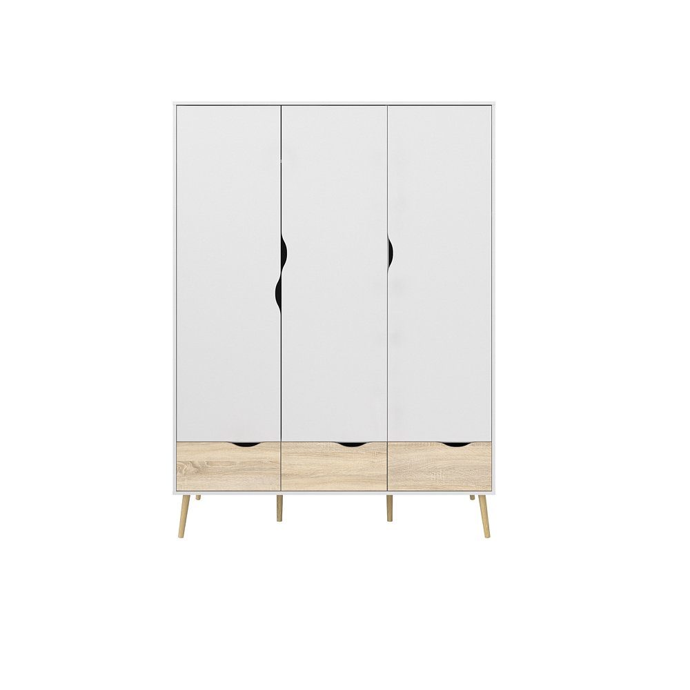ebuy24 Kleiderschrank Napoli Kleiderschrank mit 3 Türen und 3 Schubladen