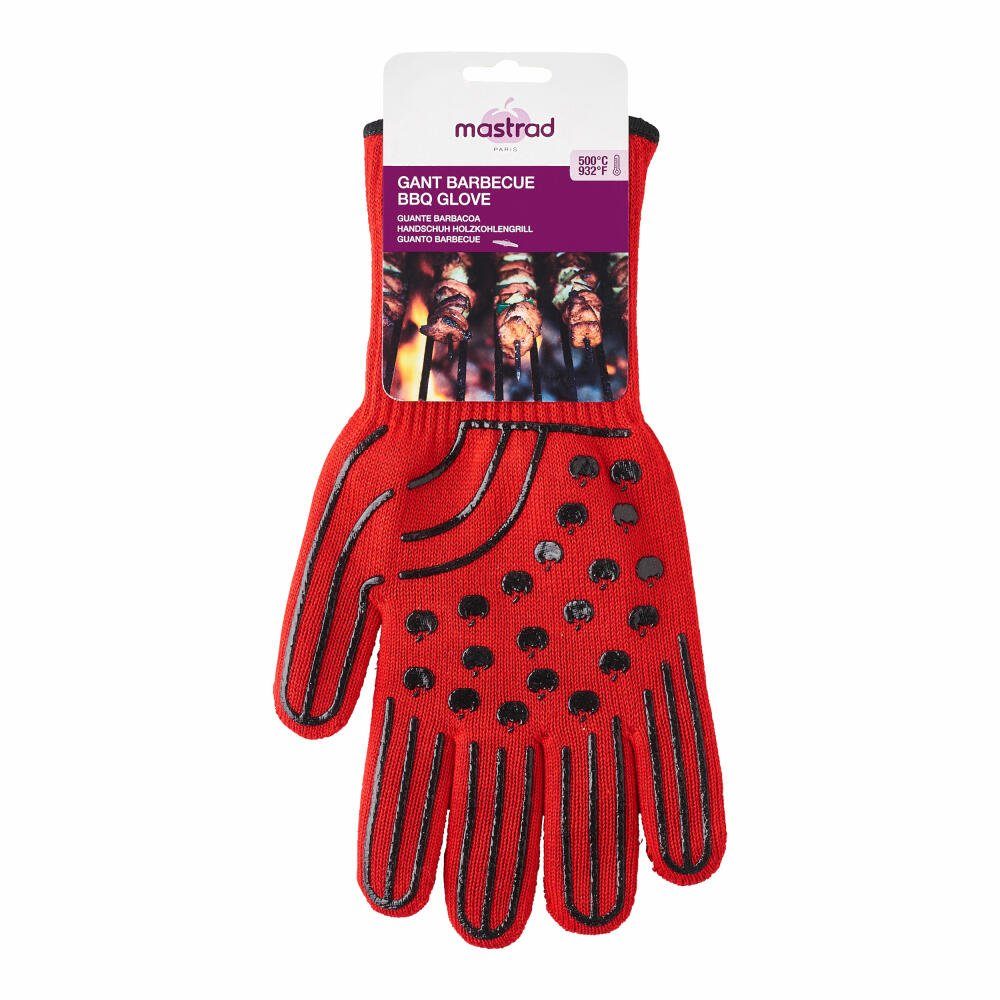 mastrad Grillhandschuhe BBQ Beidhändig Rot F80810
