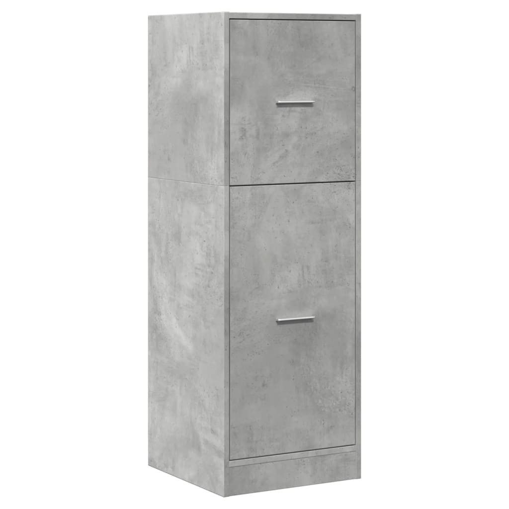 vidaXL Apothekerschrank 40 x 41 x 118 cm Küchenschrank Apothekerschrank Betongrau 40x41x118 cm