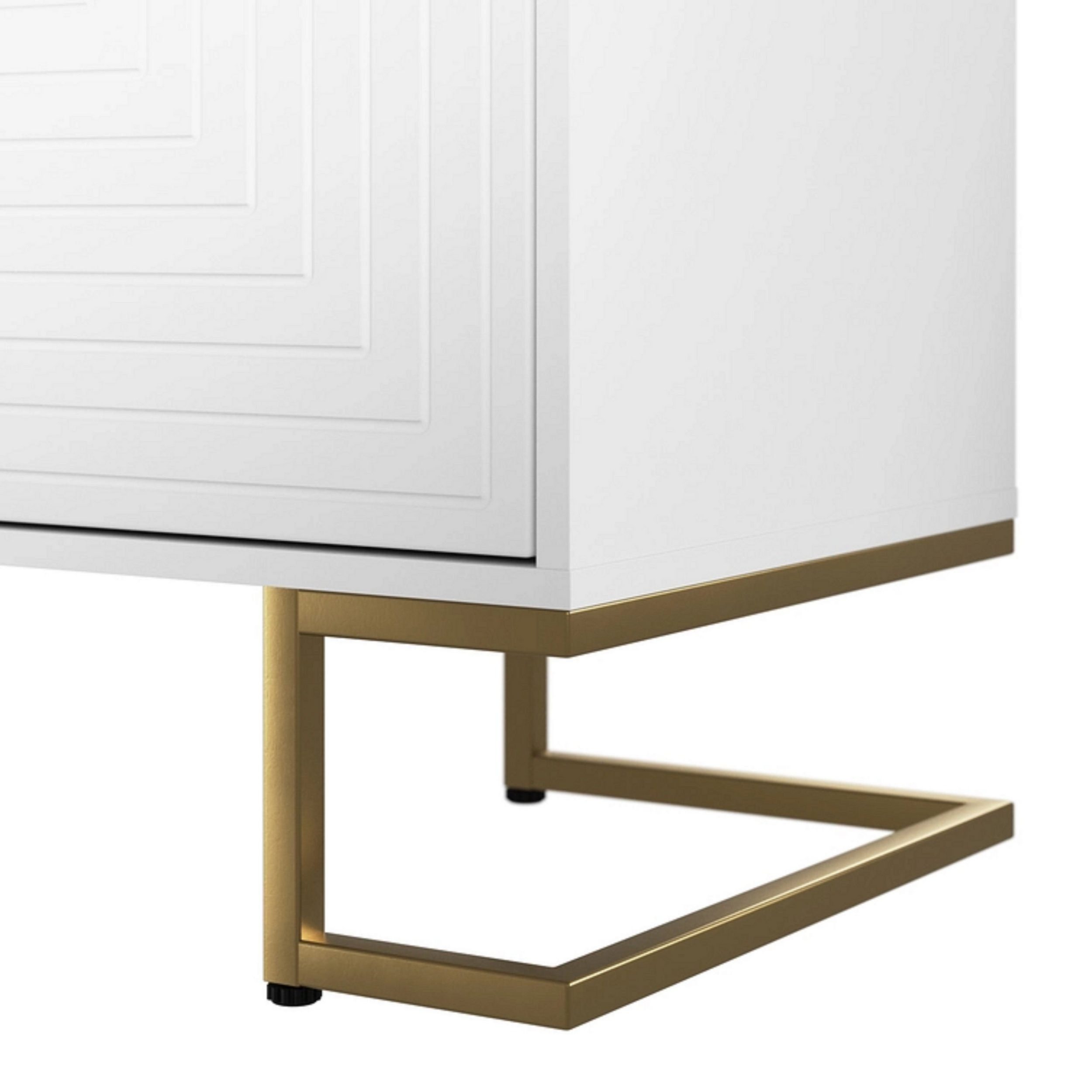 Soft-Close-Funktion mit und dekorative Fräsungen Sideboard Monte-Prado Swema weiß