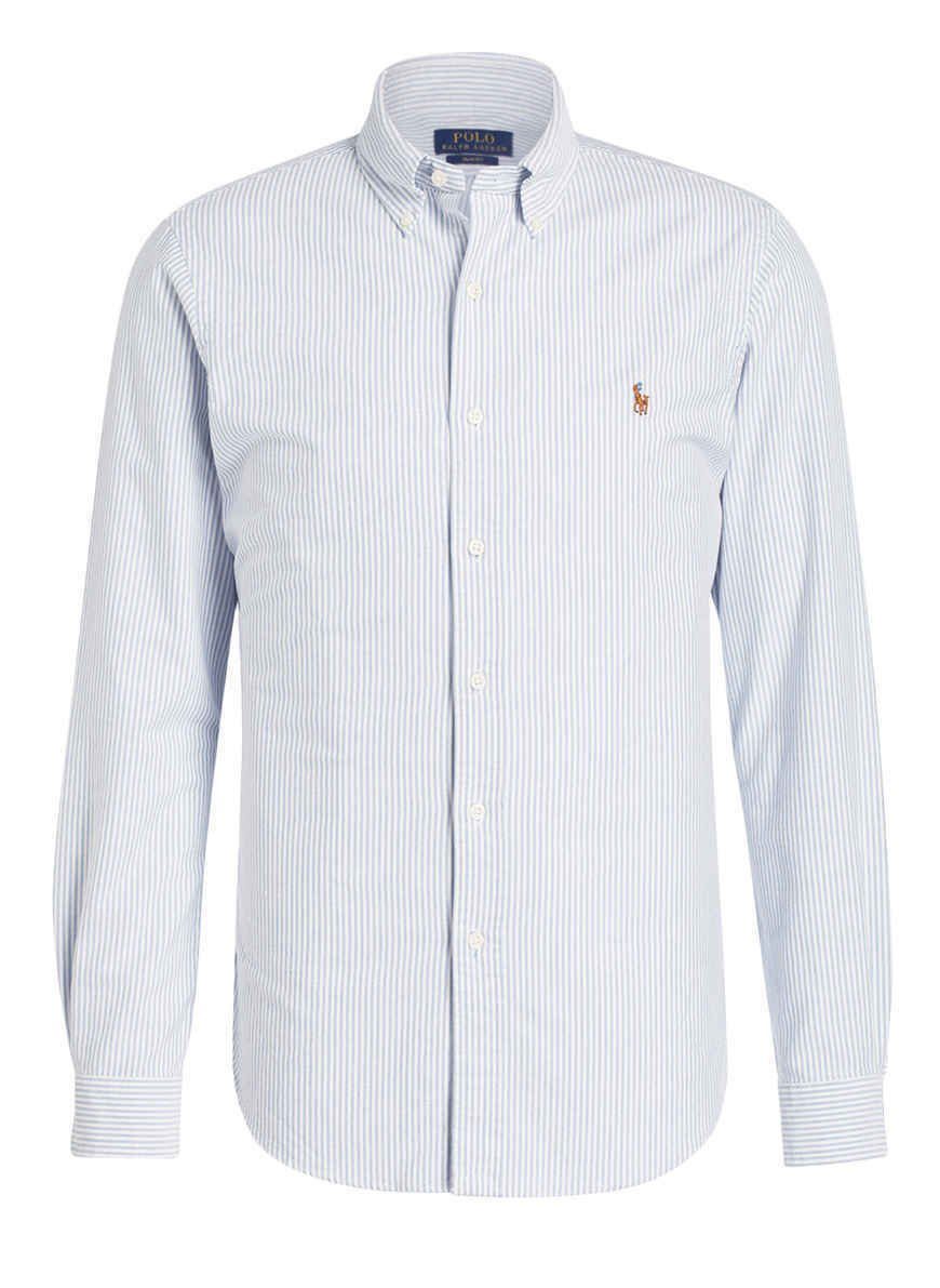 Polo Ralph Lauren Streifenhemd Ralph Lauren Herren Hemd, Ralph Lauren BT  BSR BLUE/WHITE CORE FIT BD PPC, Big & Tall Große.
