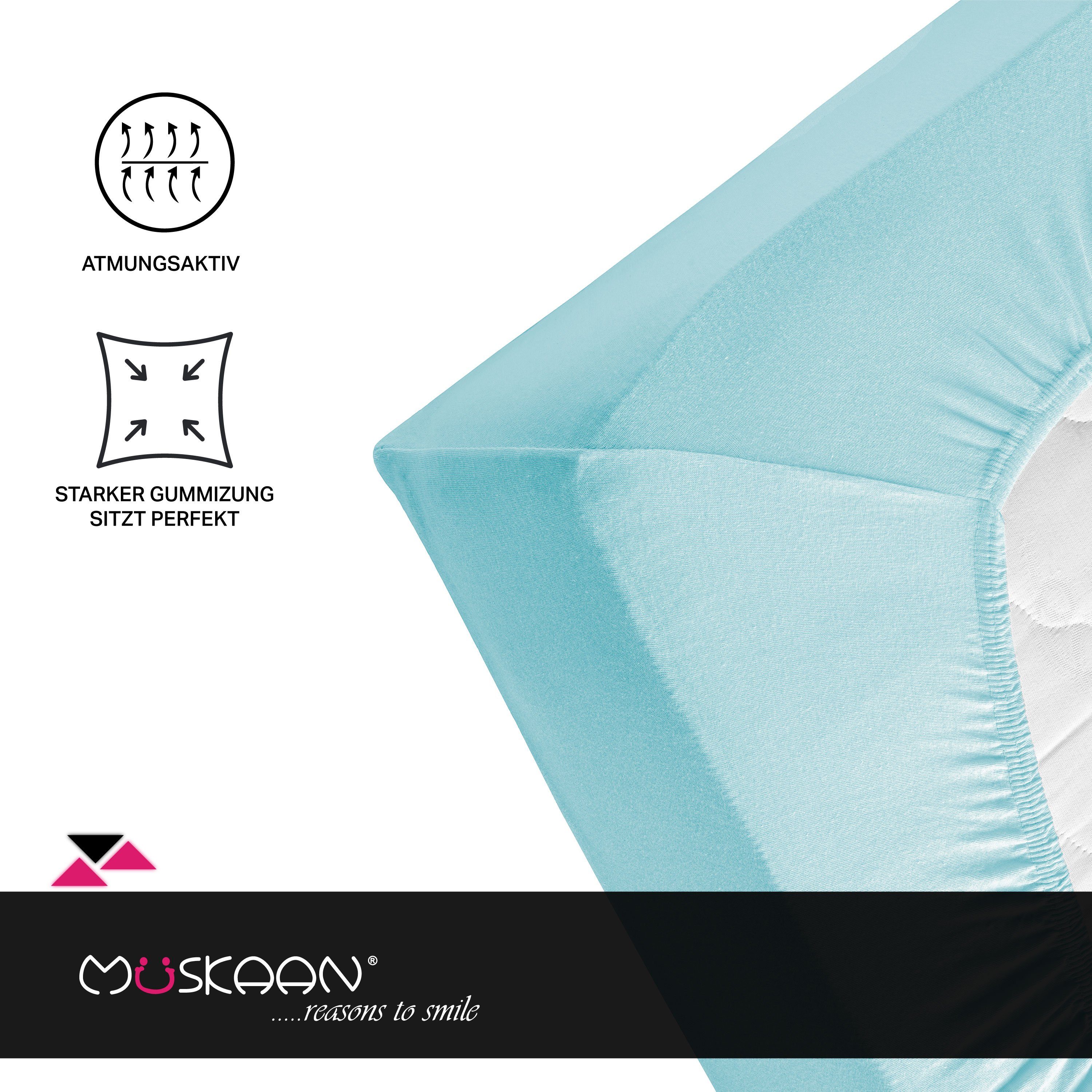Müskaan Spannbettlaken 180x200 - 200x220 Boxspringbett günstig online kaufen