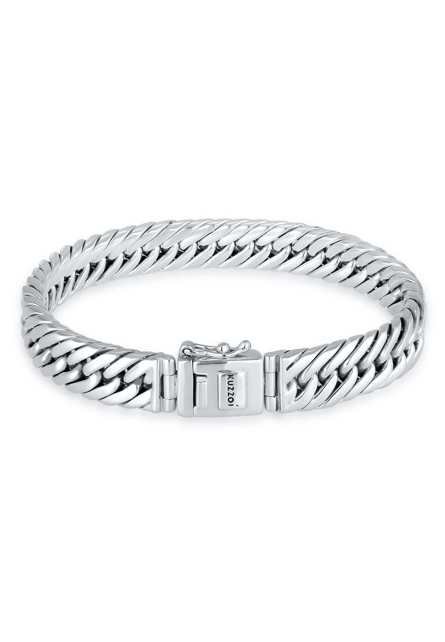 Kuzzoi Silberarmband Panzerarmband Kastenverschluss Unisex 925 günstig online kaufen